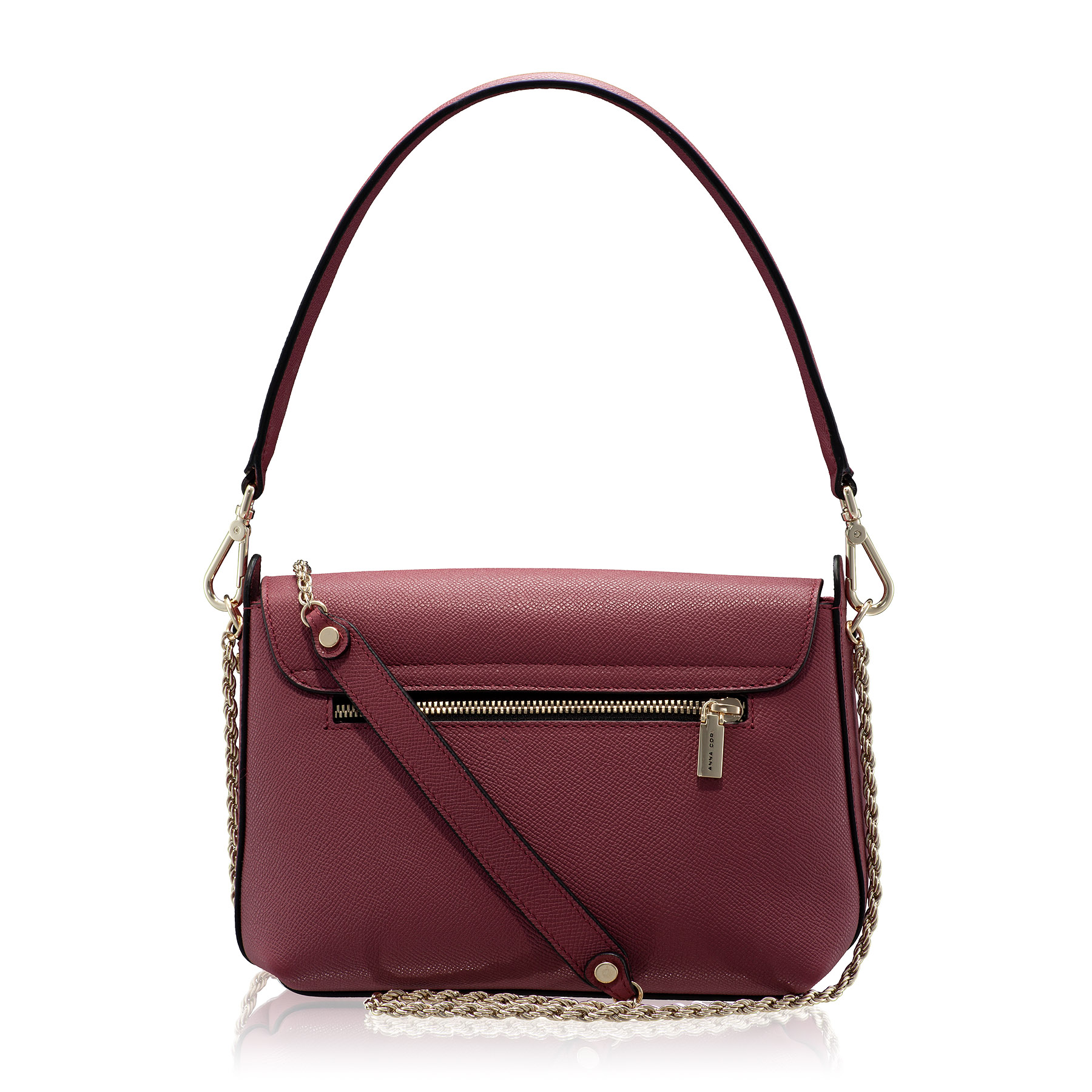 Women Shoulder Bag KARMA VIT STAMP BORDO