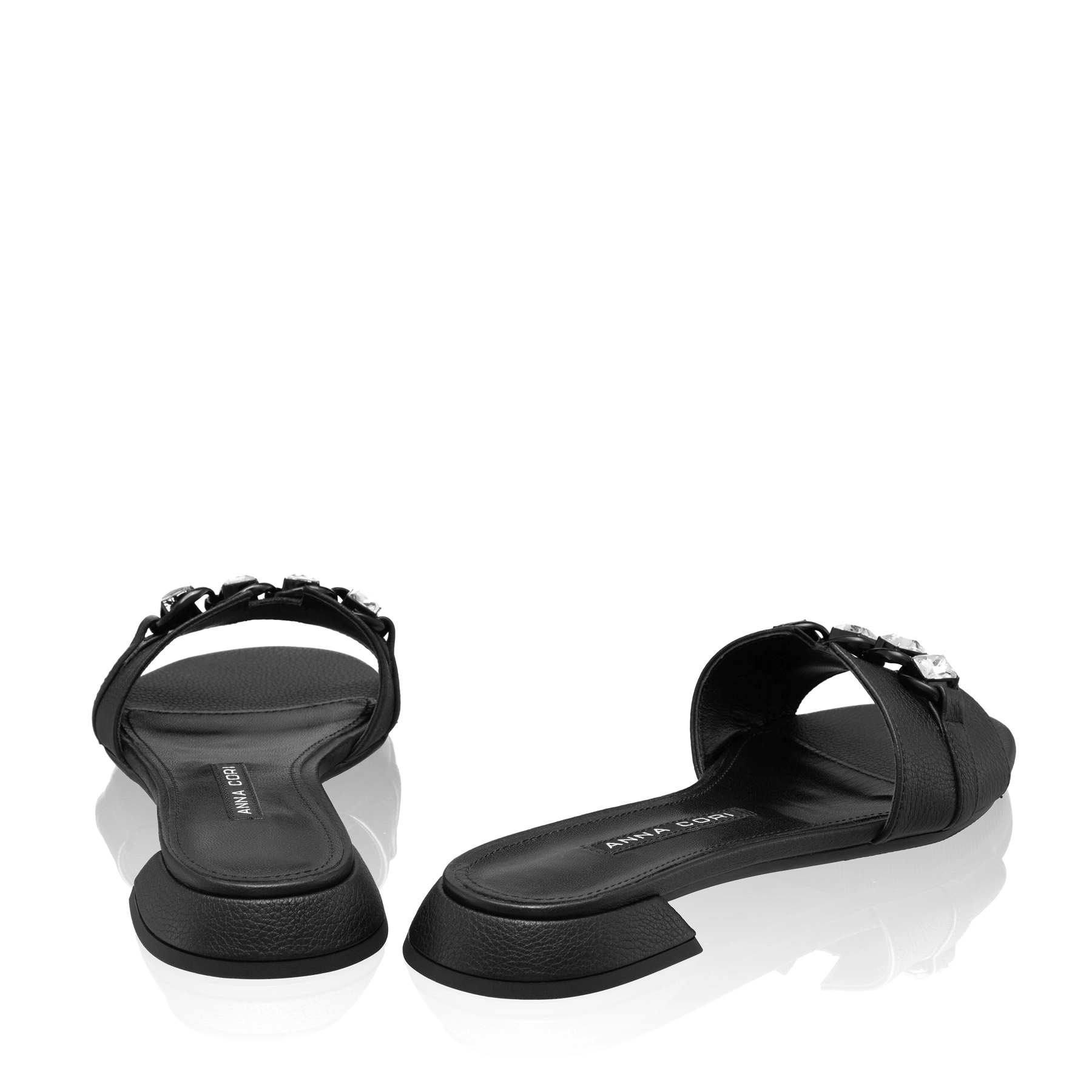 Women Leather Mules 8034 Bottalato Black