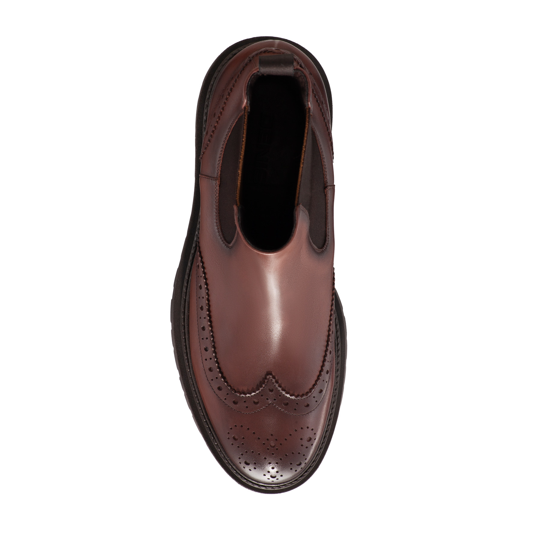 Men Leather Casual Boots 7320 Vitello Brown