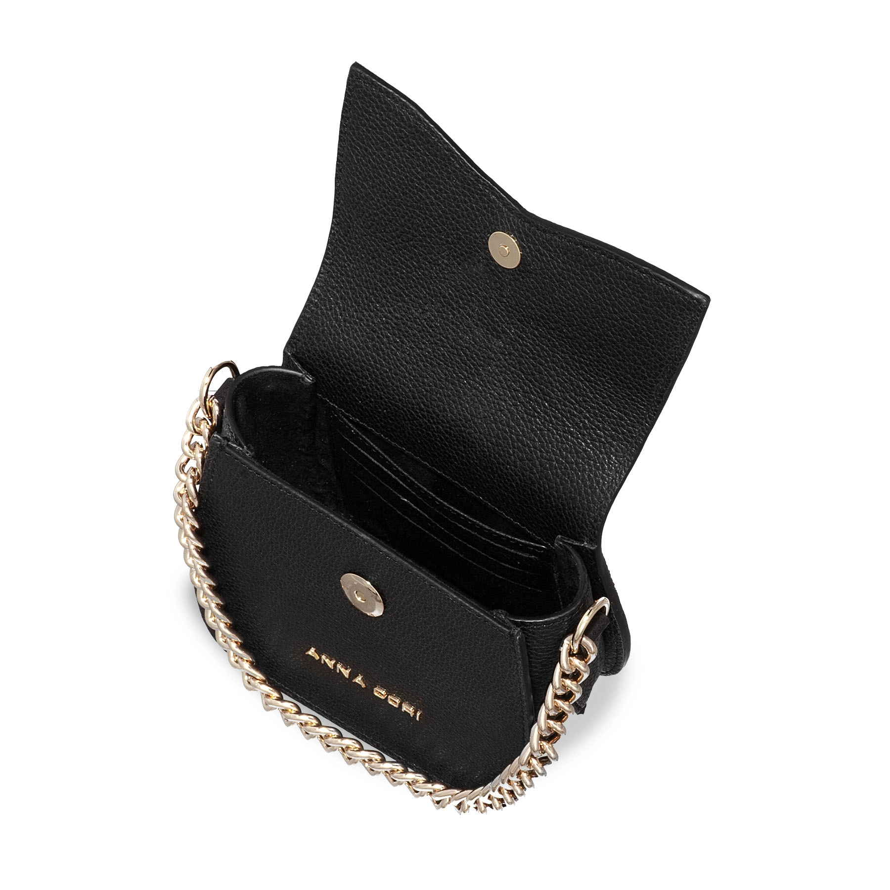 Women Leather Shoulder Bag NEVADA BOTTALATO BLACK