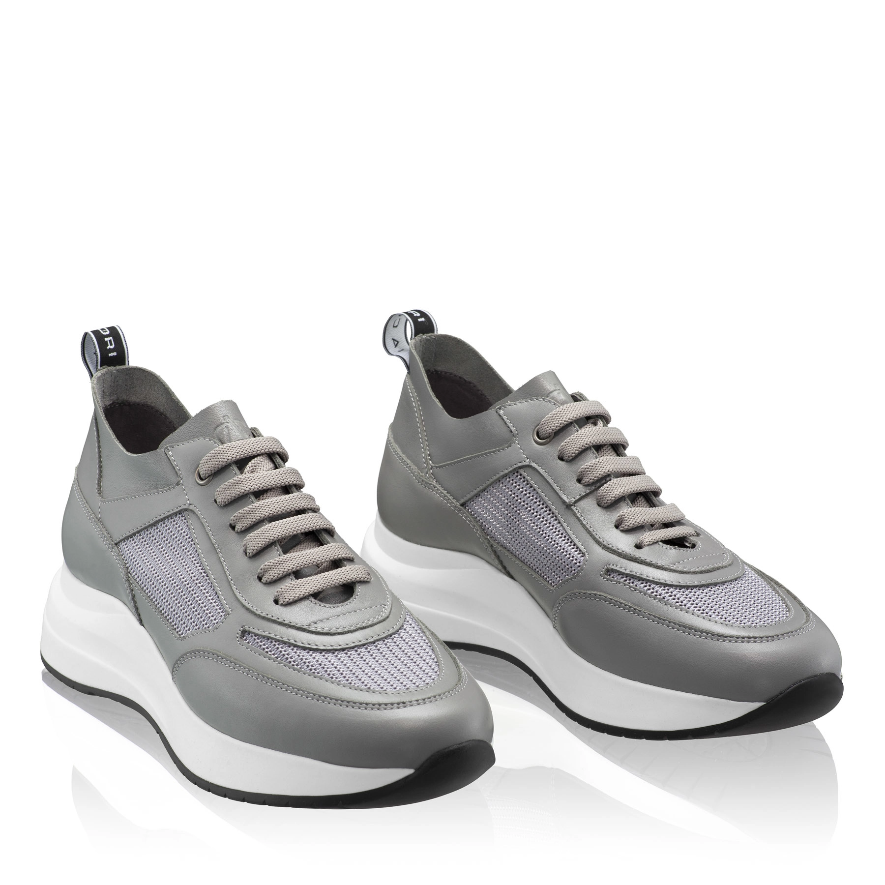 Women's sneakers 8132 Vitello+Gray Mesh
