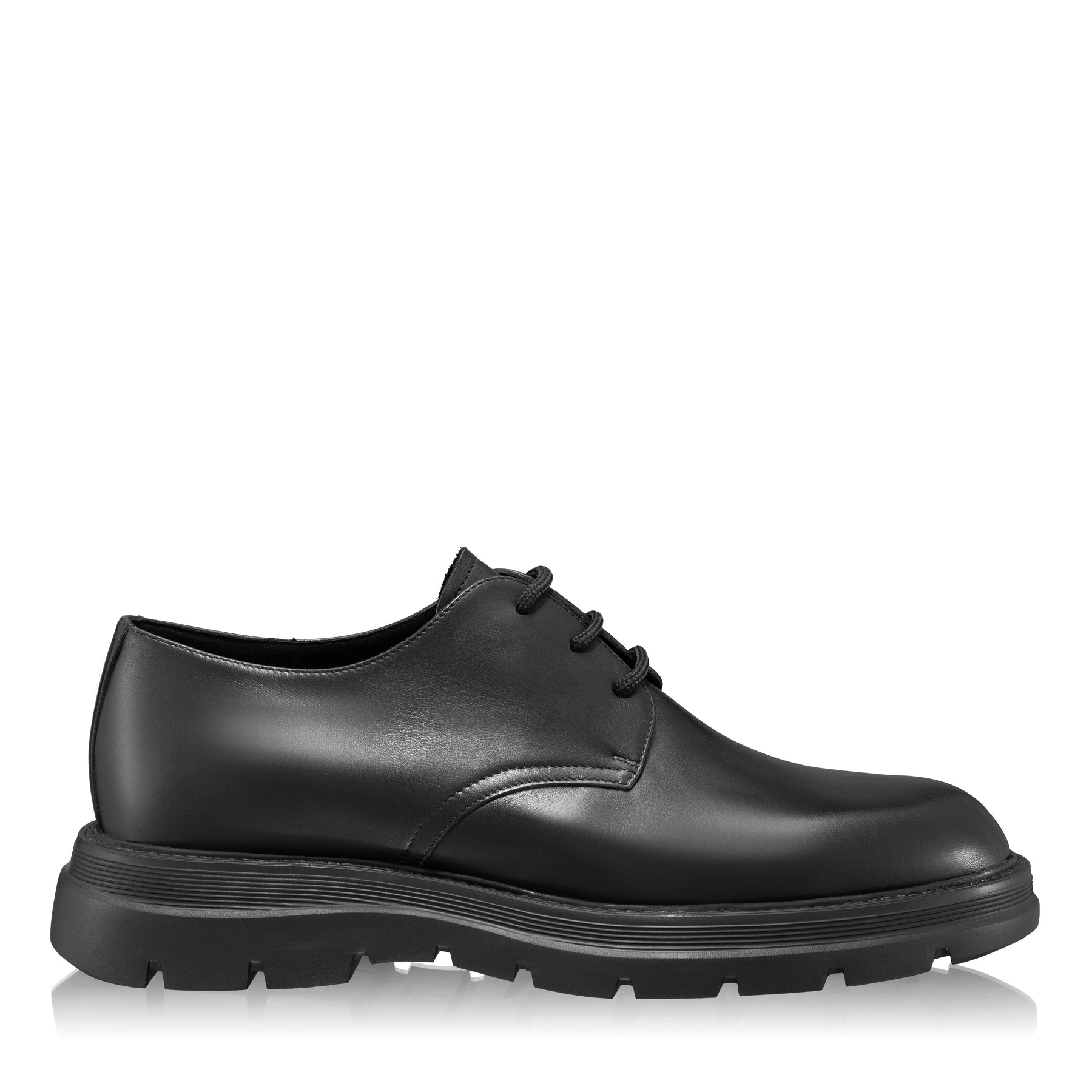 Men Genuine Leather Casual Shoes 7670 Vitello Black