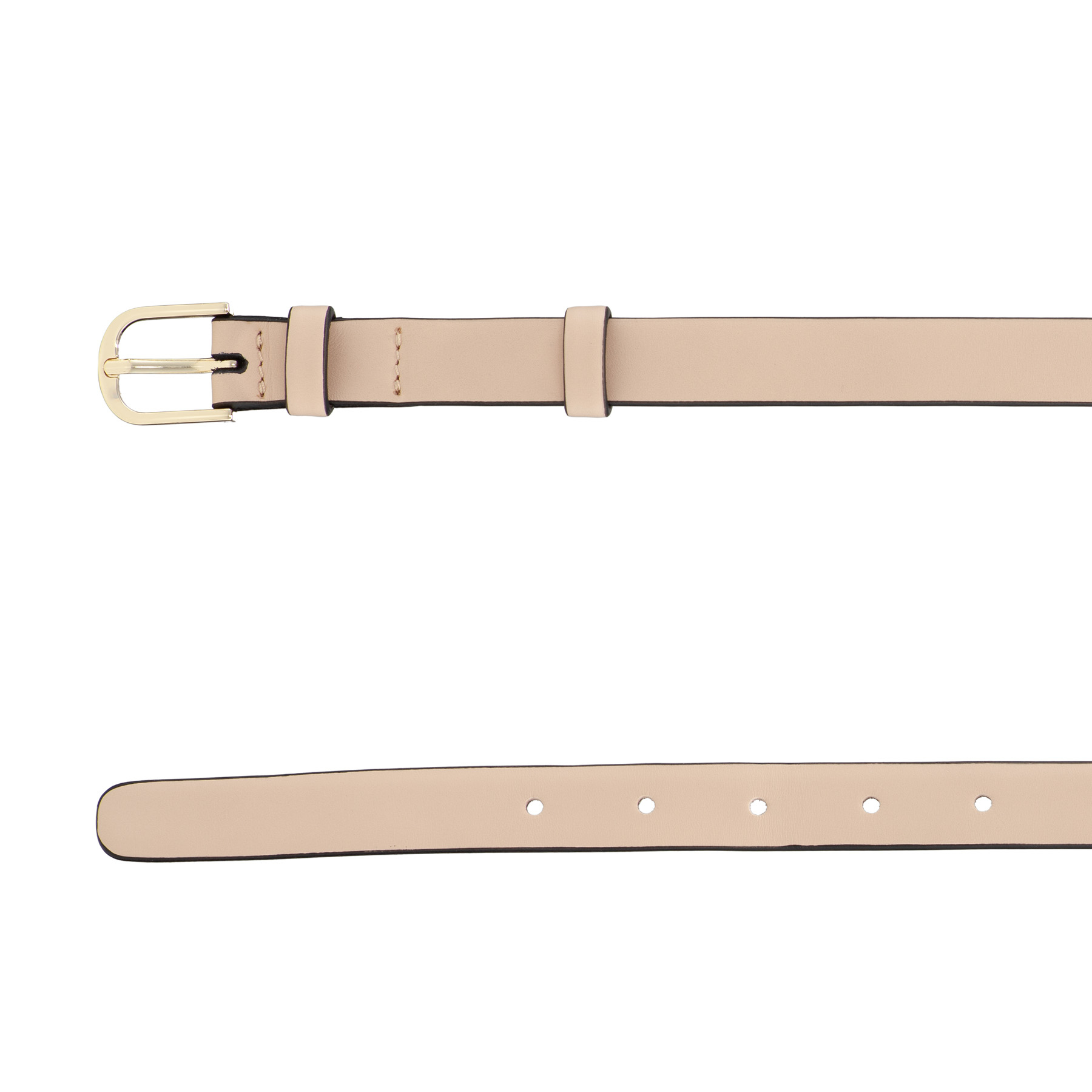 Women Genuine Leather Belt 58 VITELLO NUDE
