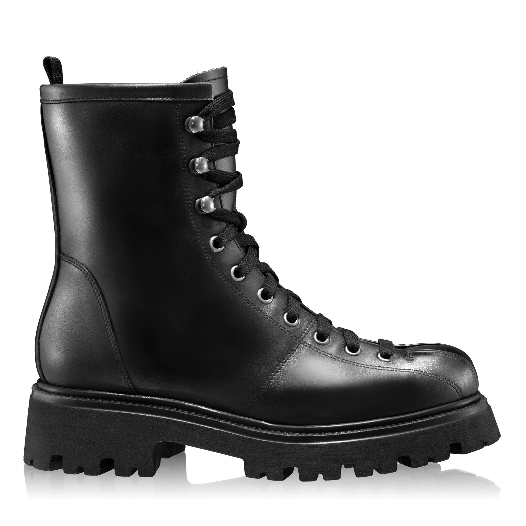 Women Leather Casual Boots 6303 Vitello Black