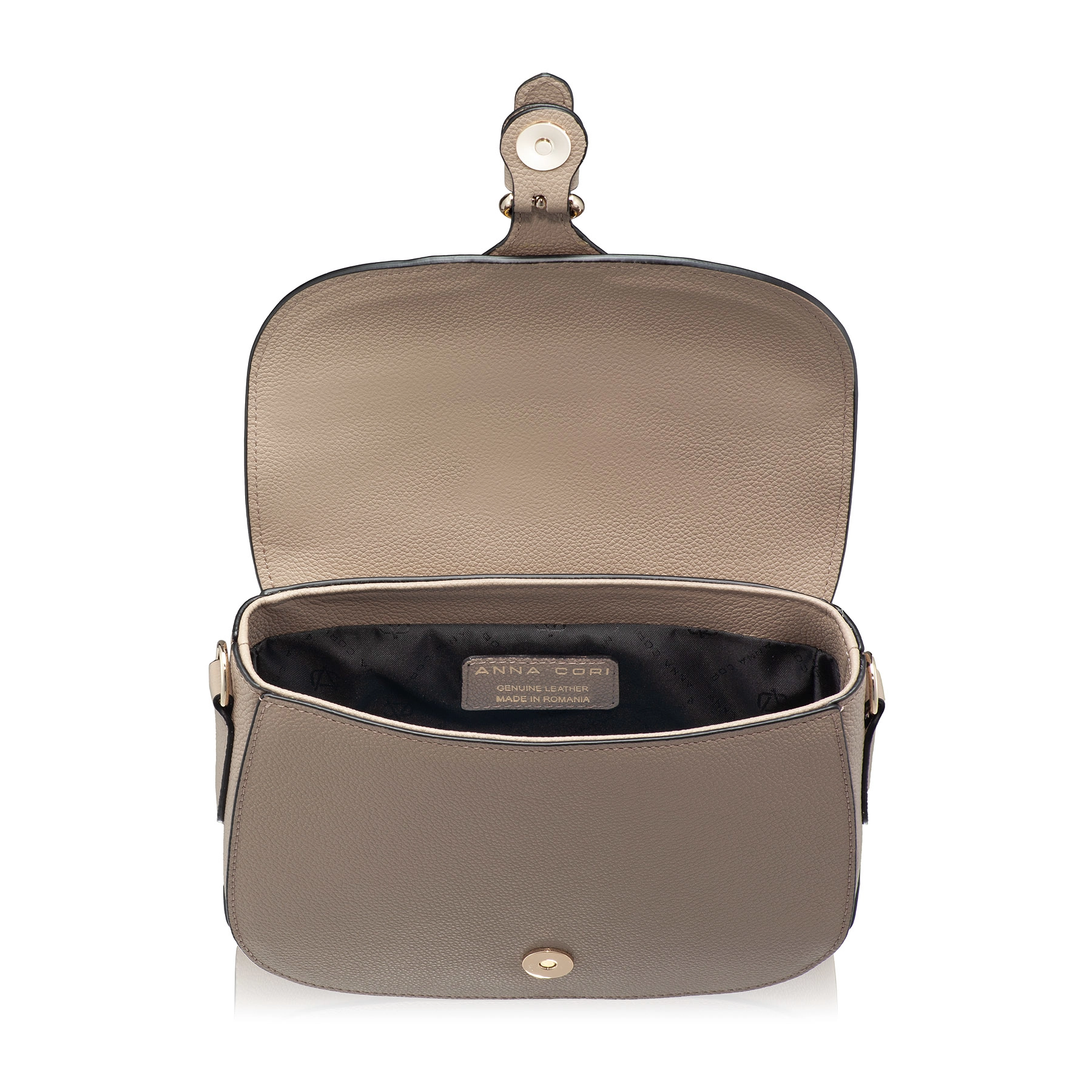 Women Leather Shoulder Bag ISRA 01 BOTTALATO TAUPE