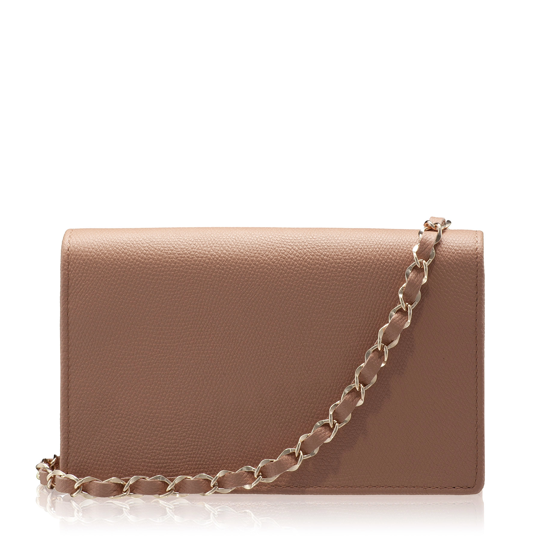Women Leather clutch Bag ARNA 02 VITELLO STAMP POUDRE