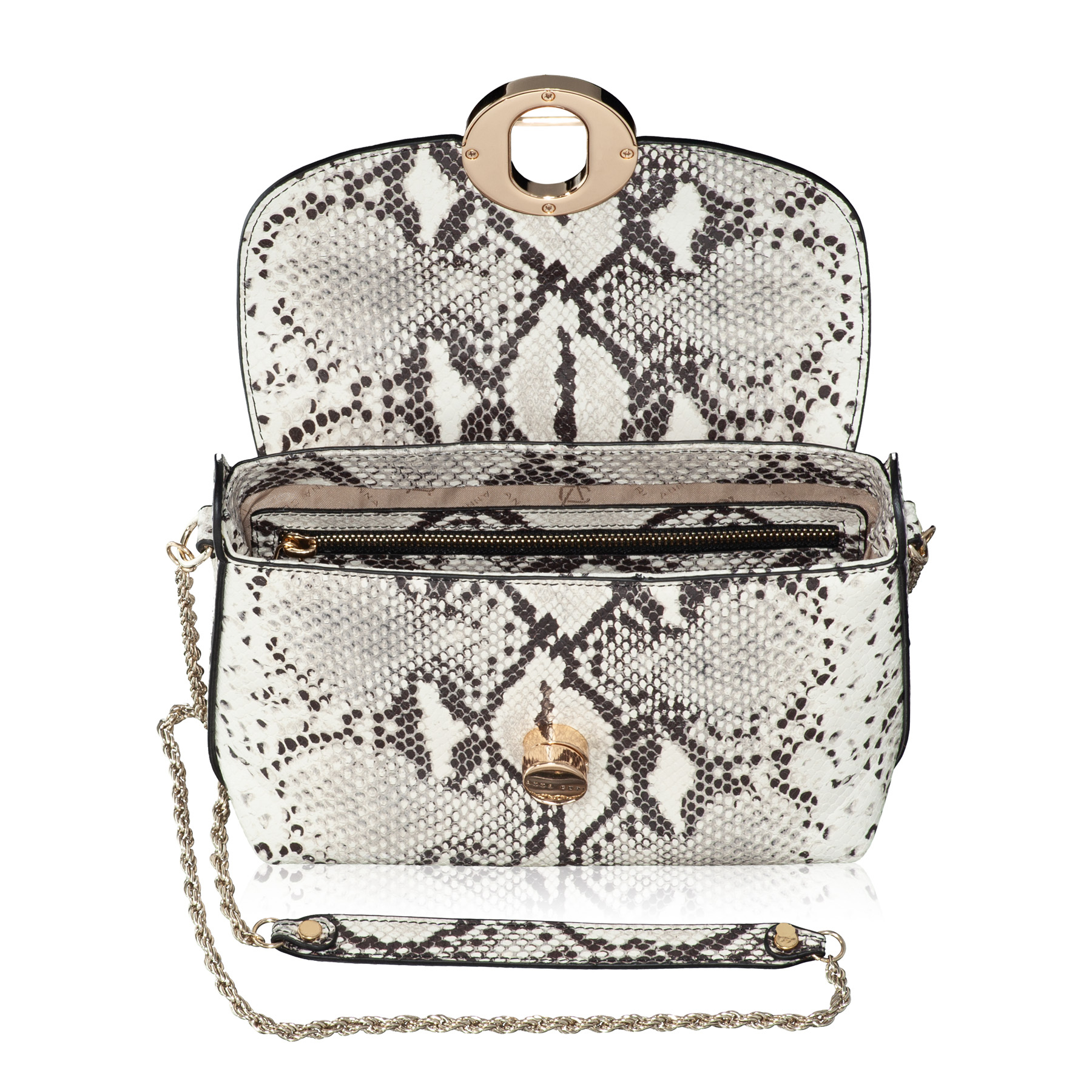 Women Shoulder Bag KARMA PITONE BROWN