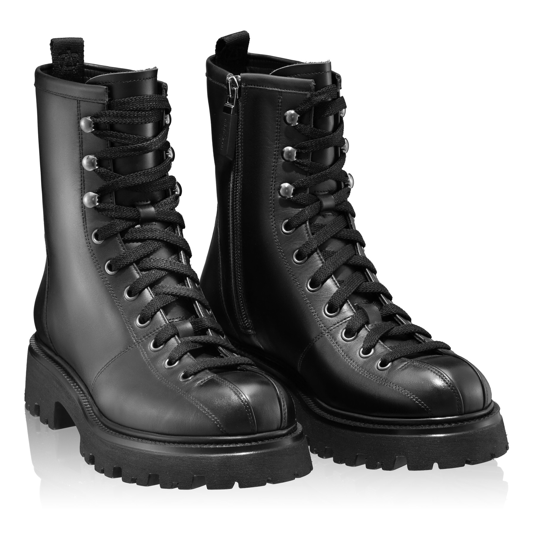 Women Leather Casual Boots 6303 Vitello Black