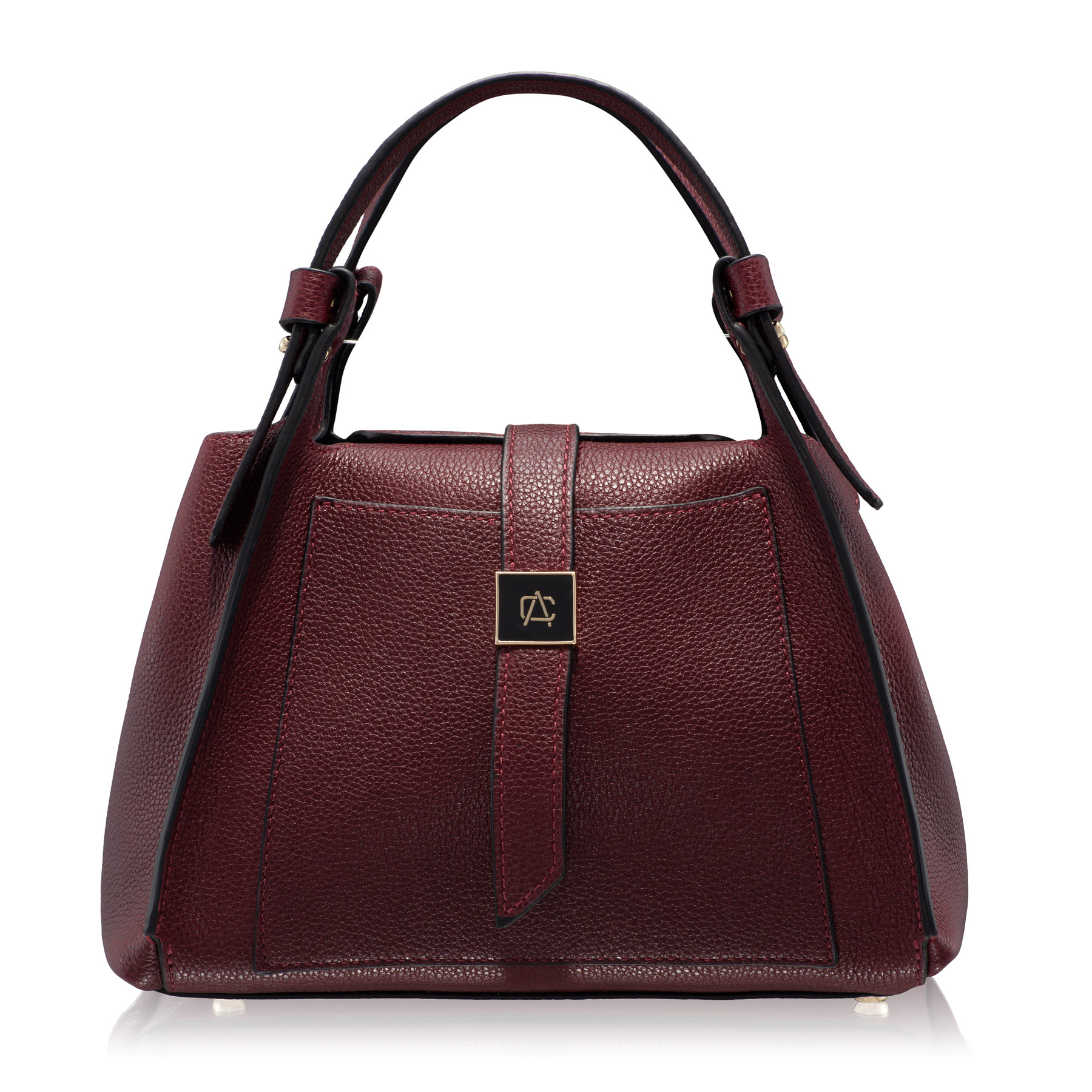 Women Leather Handbag BLUMA 01 BOTTALATO BORDO