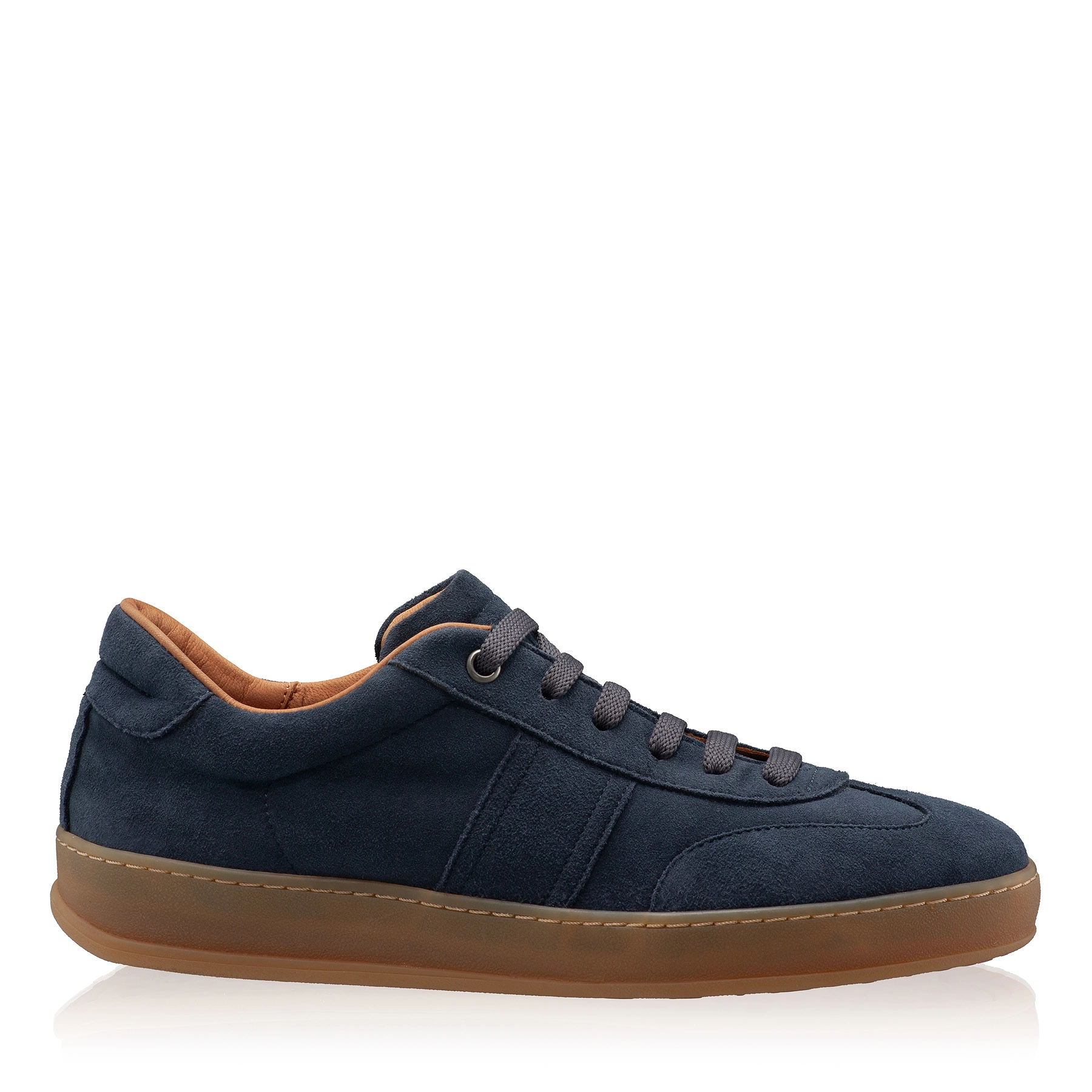 Women leather sport shoes 8066 Camoscio Blue