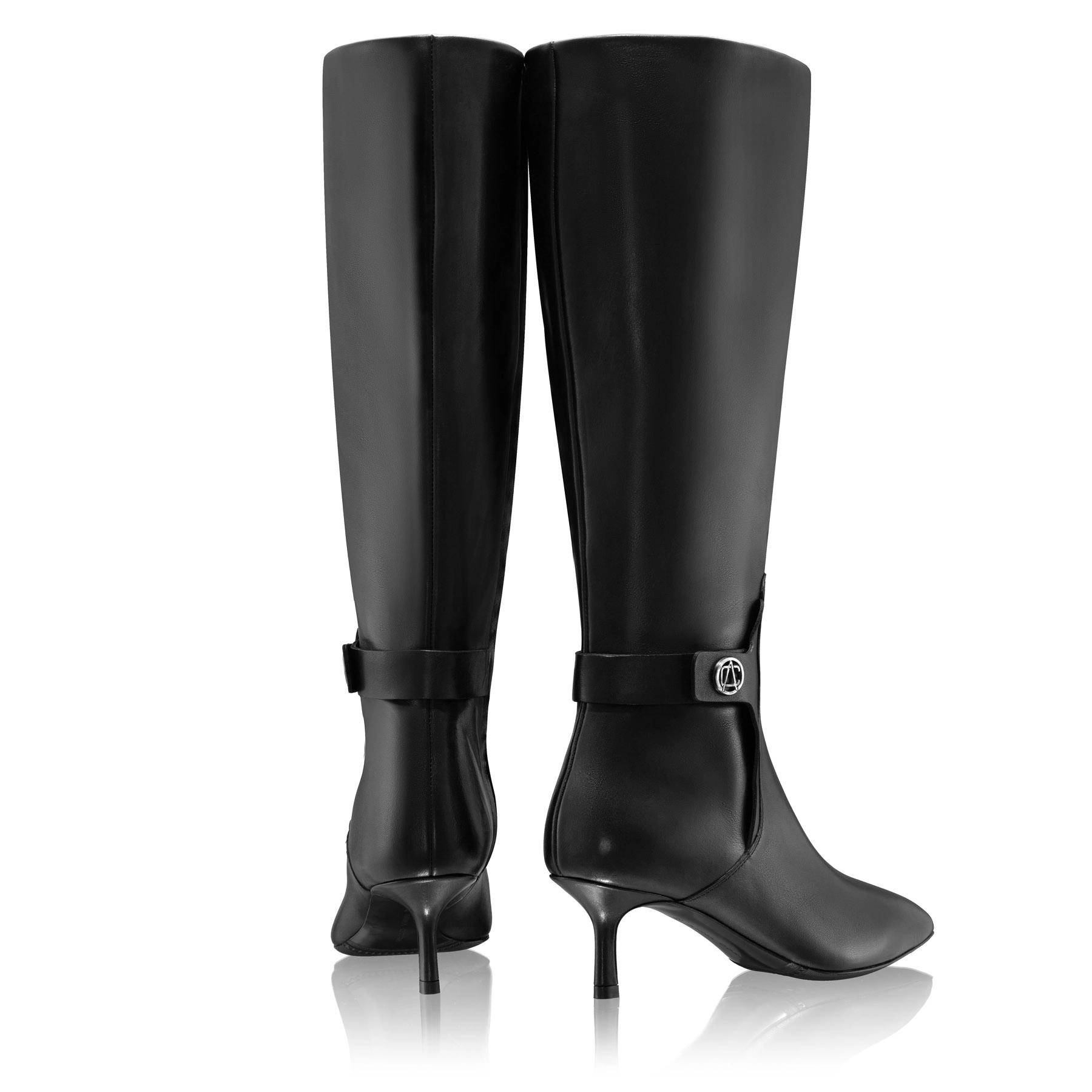 Women Leather Boots 8195 Vitello Black