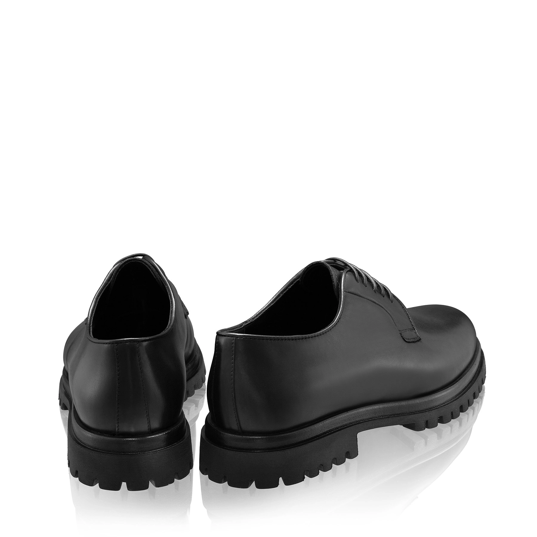 Casual leather men shoes 7770 Vitello Black