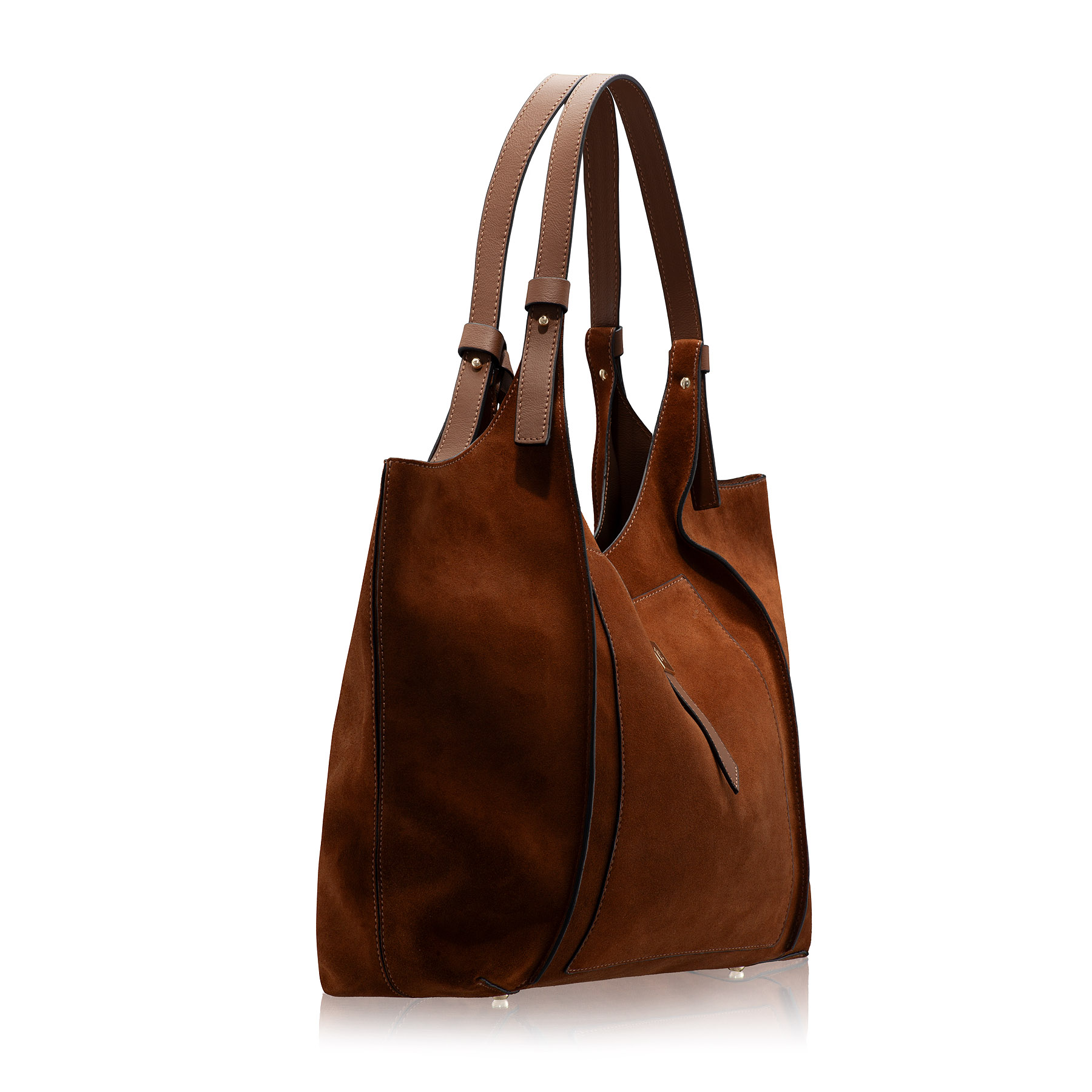 Women Leather Handbag BLUMA 03 CROSTA CUOIO