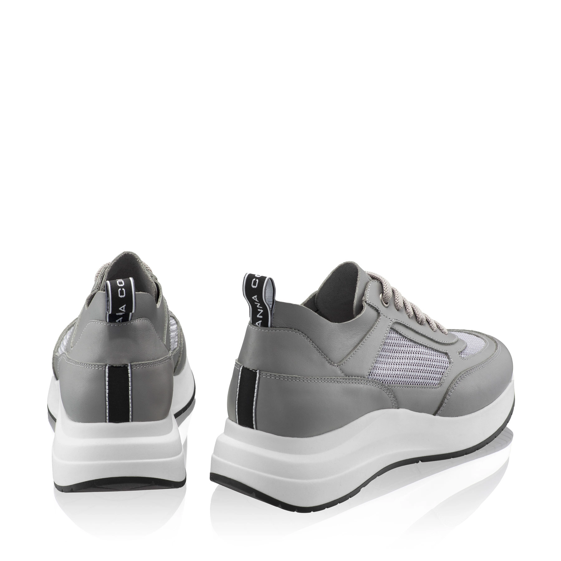 Women's sneakers 8132 Vitello+Gray Mesh