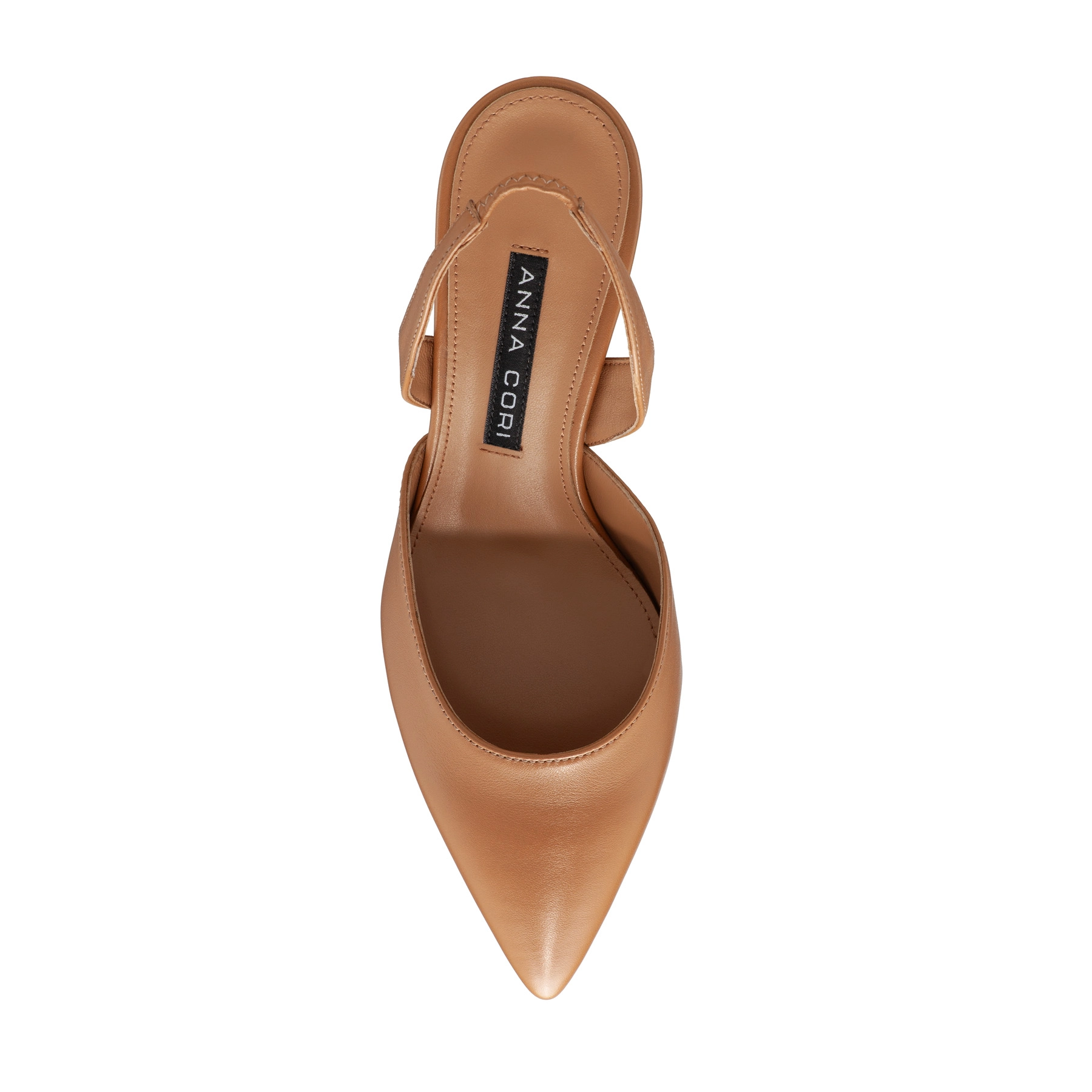Mid-heel Slingback Pumps 8054 Vitello Cappuccino