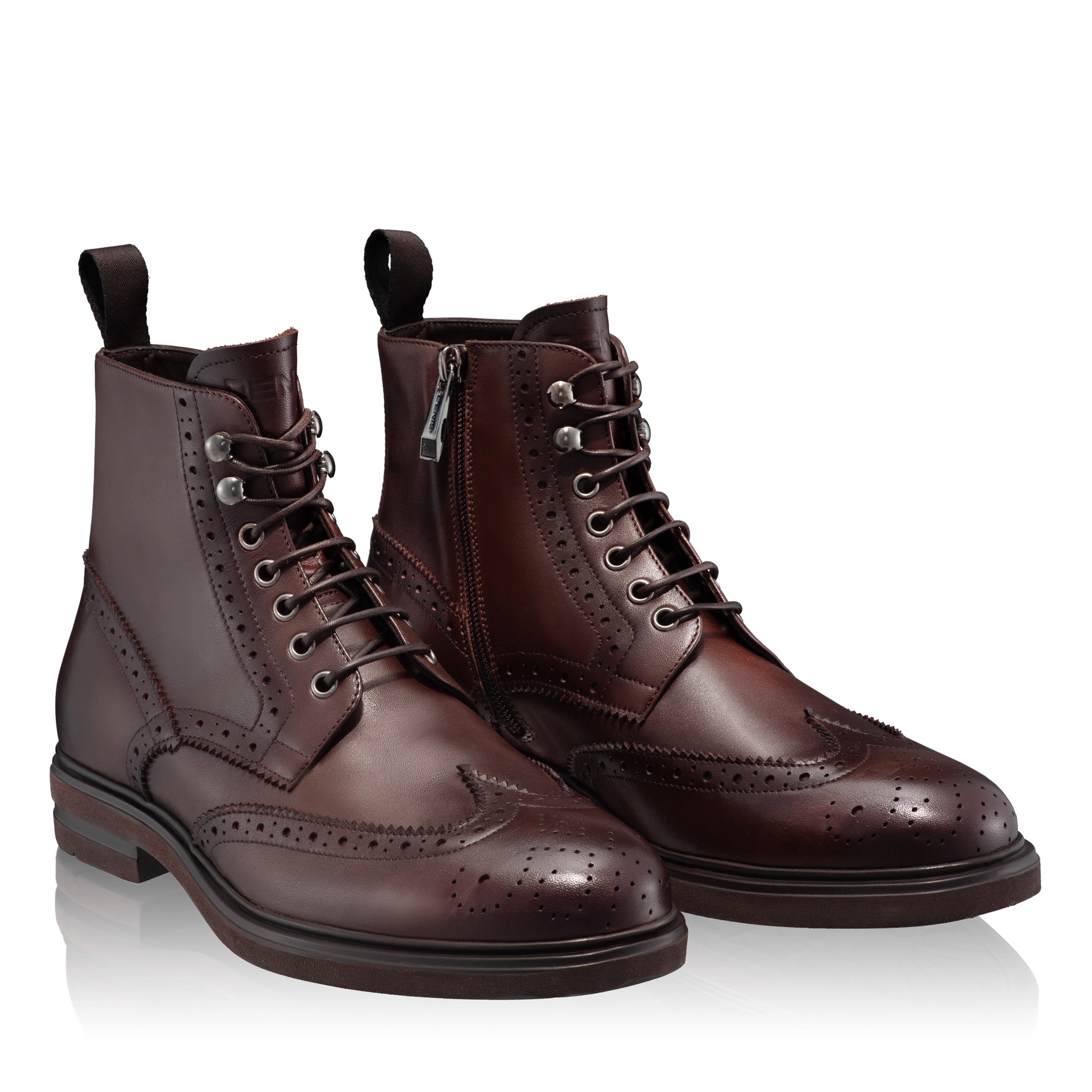 Men Genuine Leather Casual Boots 7333 Vitello T.Moro