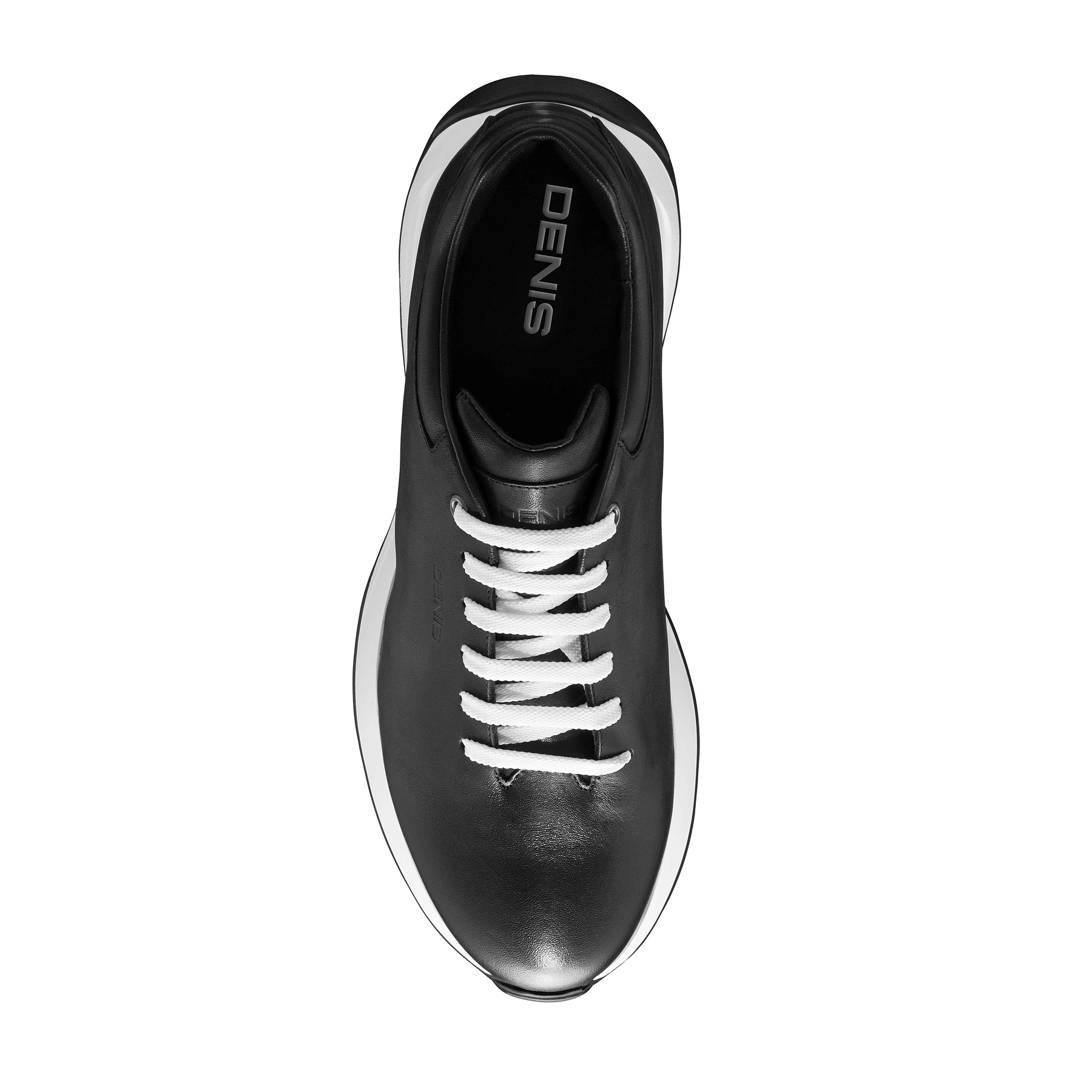 Men Leather Sport Shoes 7718 Vitello Black