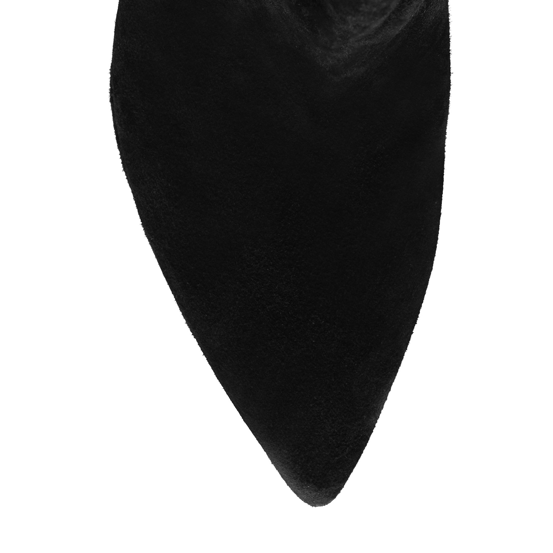 High-heel leather ankle boots 4330 Camoscio Black