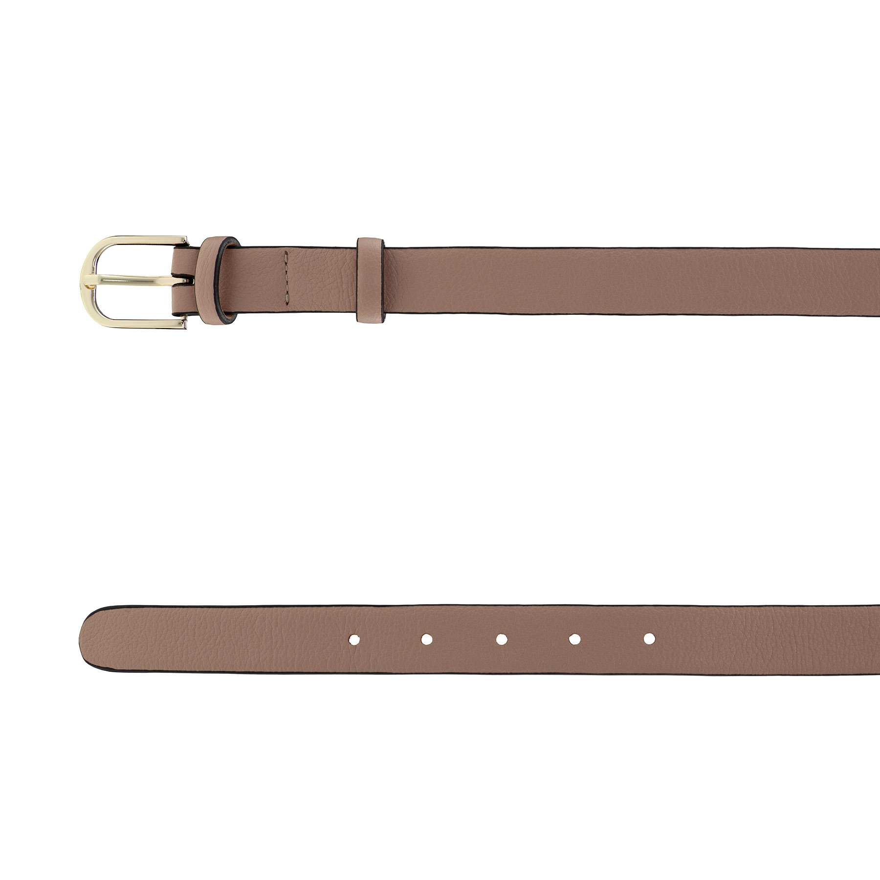 Women Leather belt 59 BOTTALATO NUDE