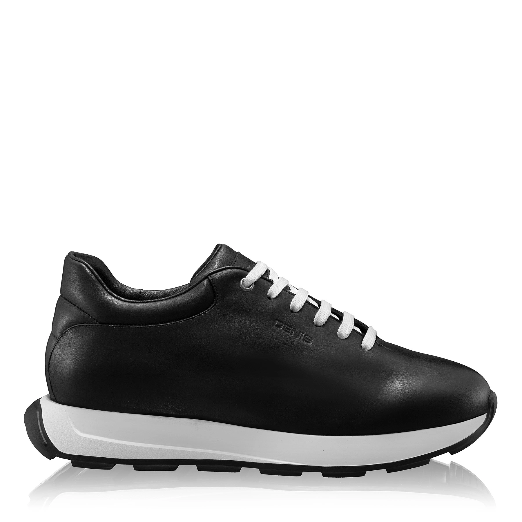 Men Leather Sport Shoes 7718 Vitello Black