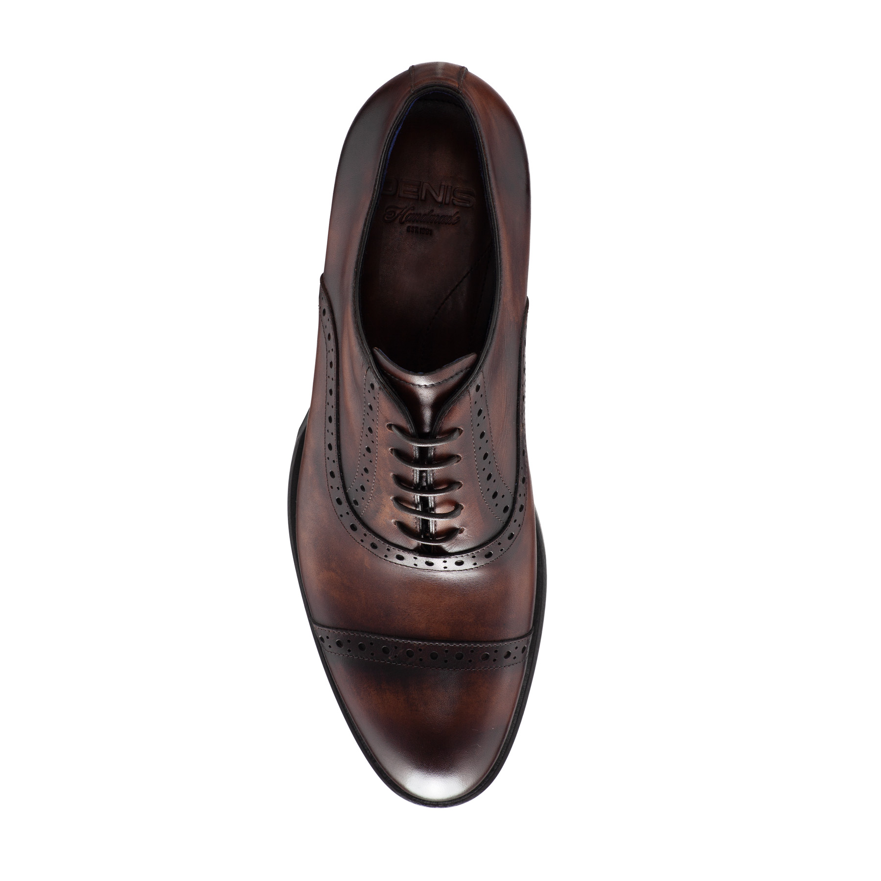 Men Handmade Elegant Shoes 7738 Vitello Brown