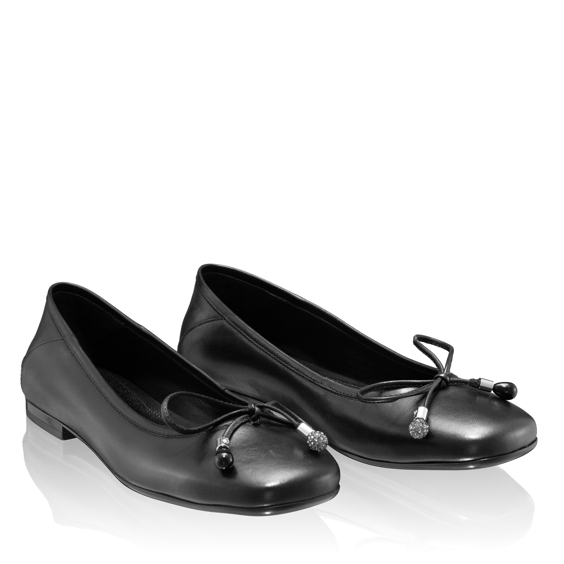 Women Ballerina Flats 8103 Vitello  Black
