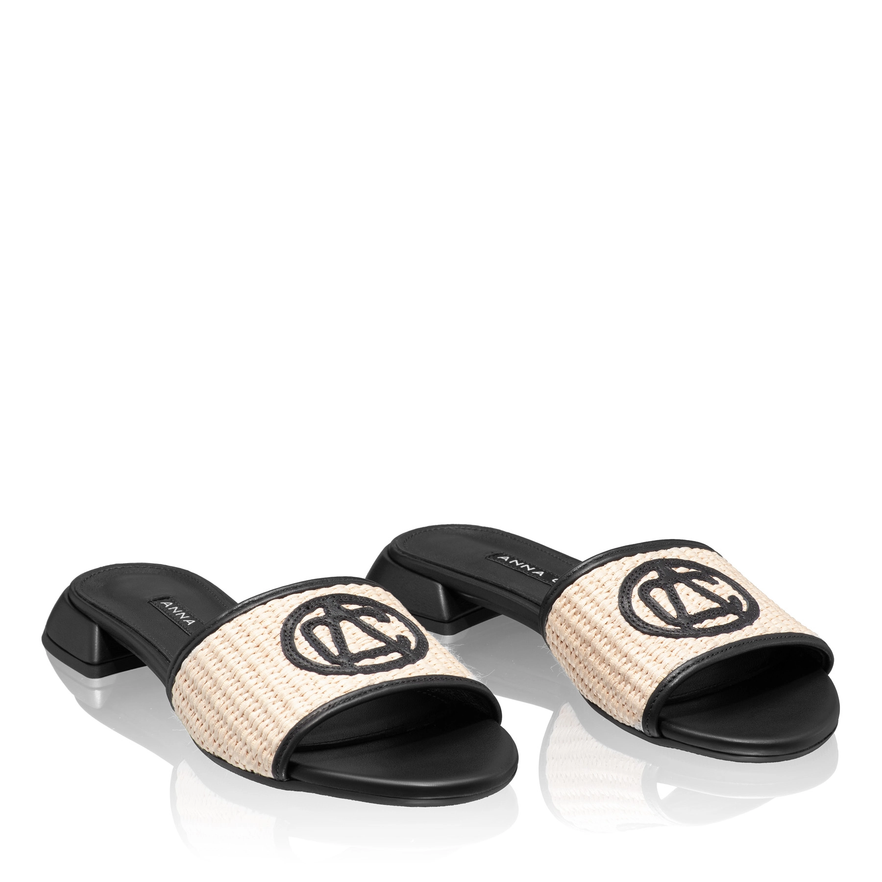 8082 Rafia Bej+Vitello Negru