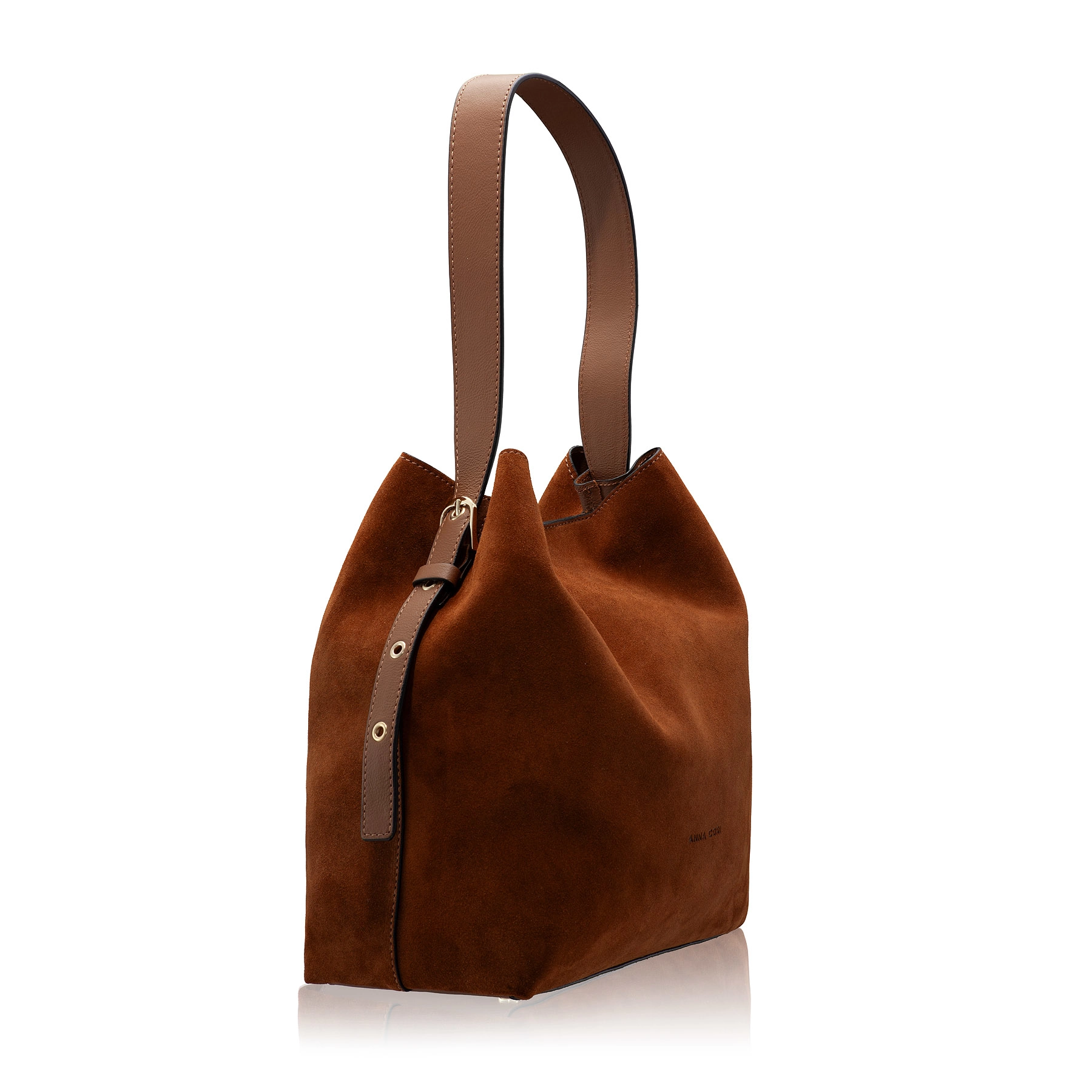Women Natural Leather Tote Bag RIANA CROSTA CUOIO