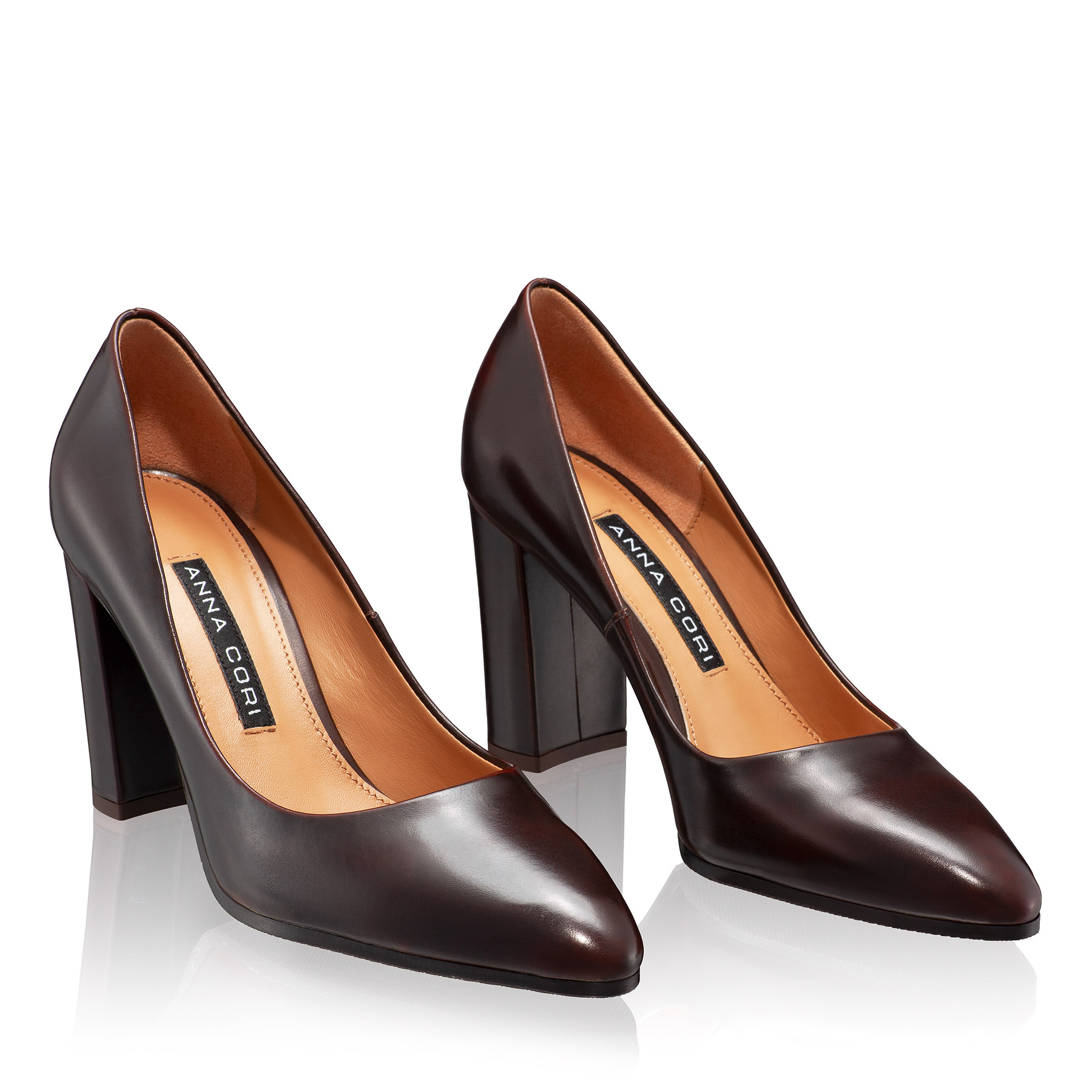 Women elegant shoes 8242 Vitello Brown