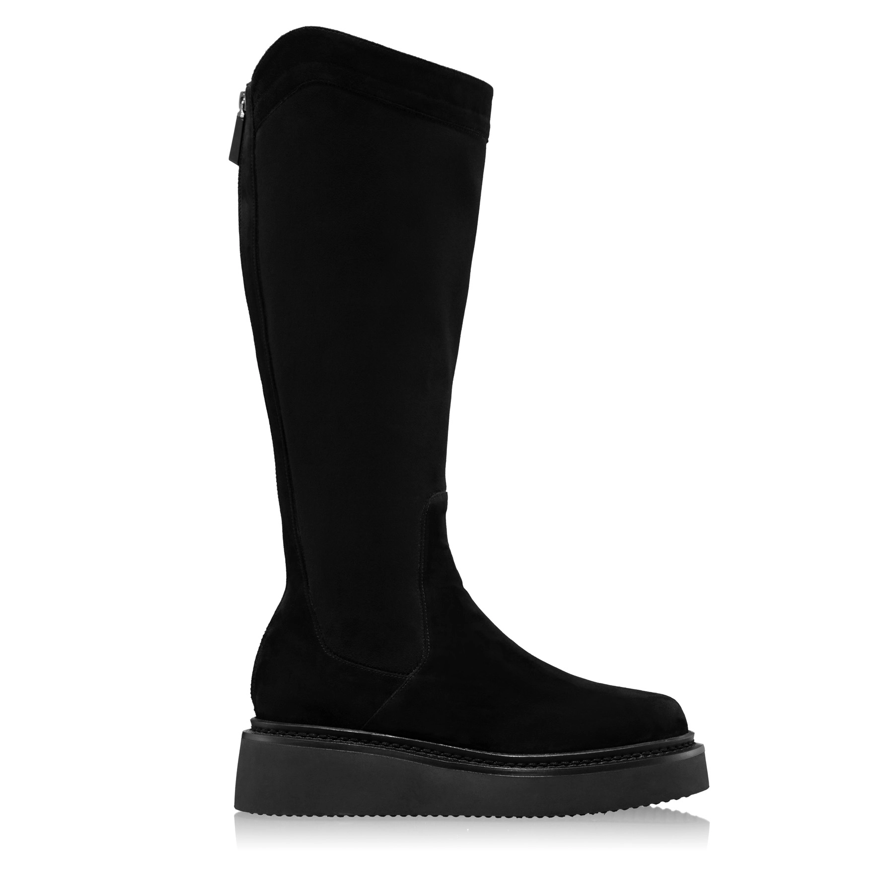 Women Suede Leather Boots 7937 Camoscio Black