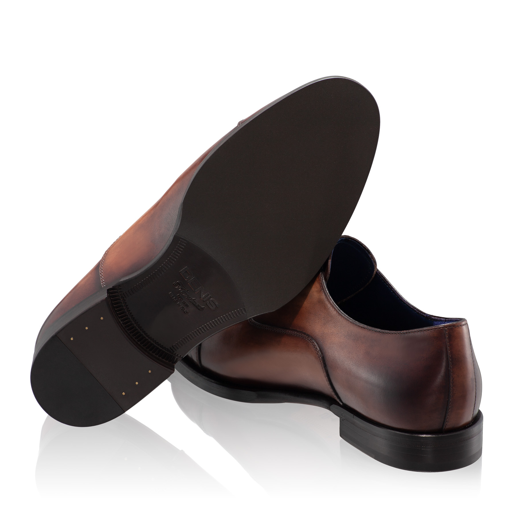 Men Handmade Elegant Shoes 7729 Vitello Brown