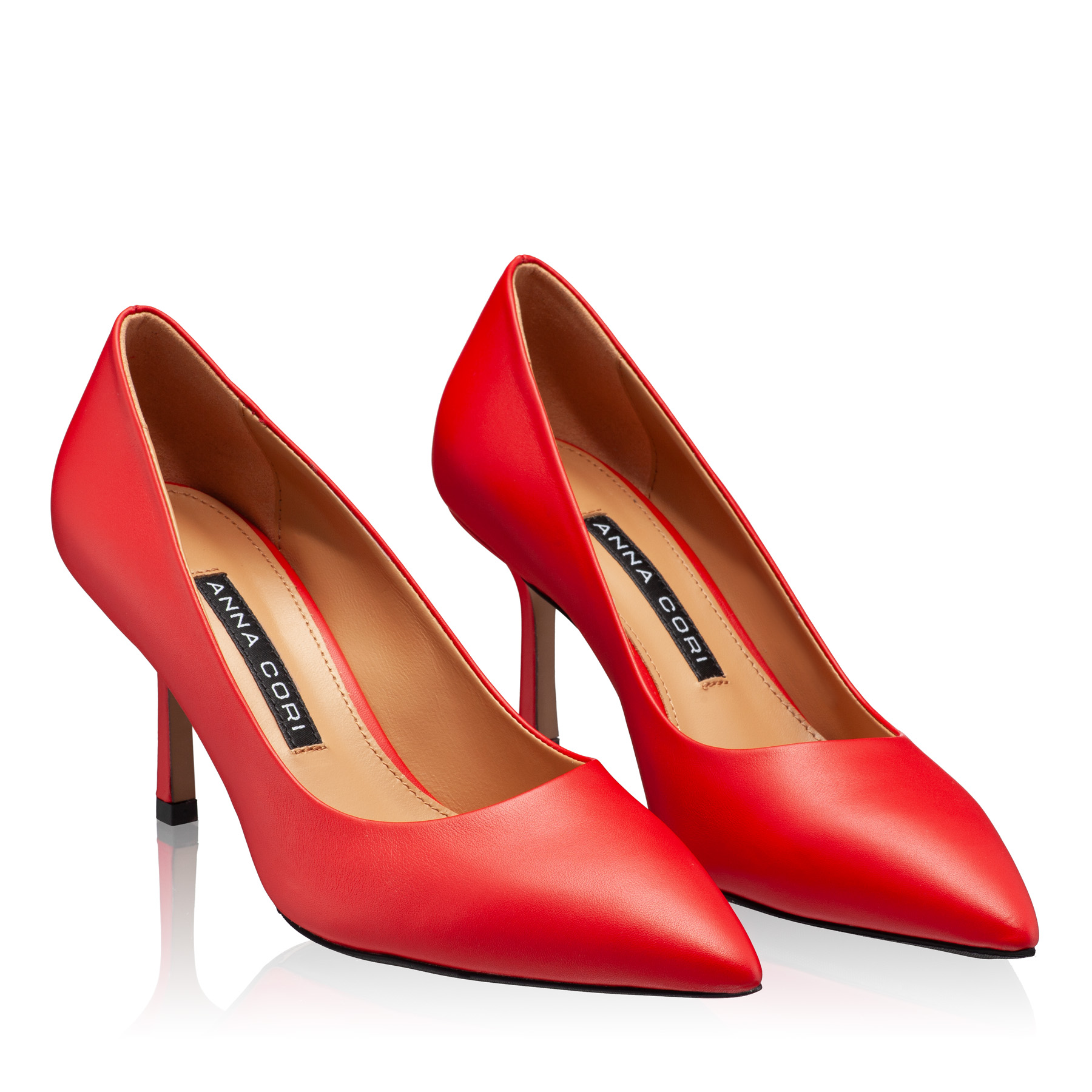 High-heel Pointed Toe Pumps 8026 Vitello Red