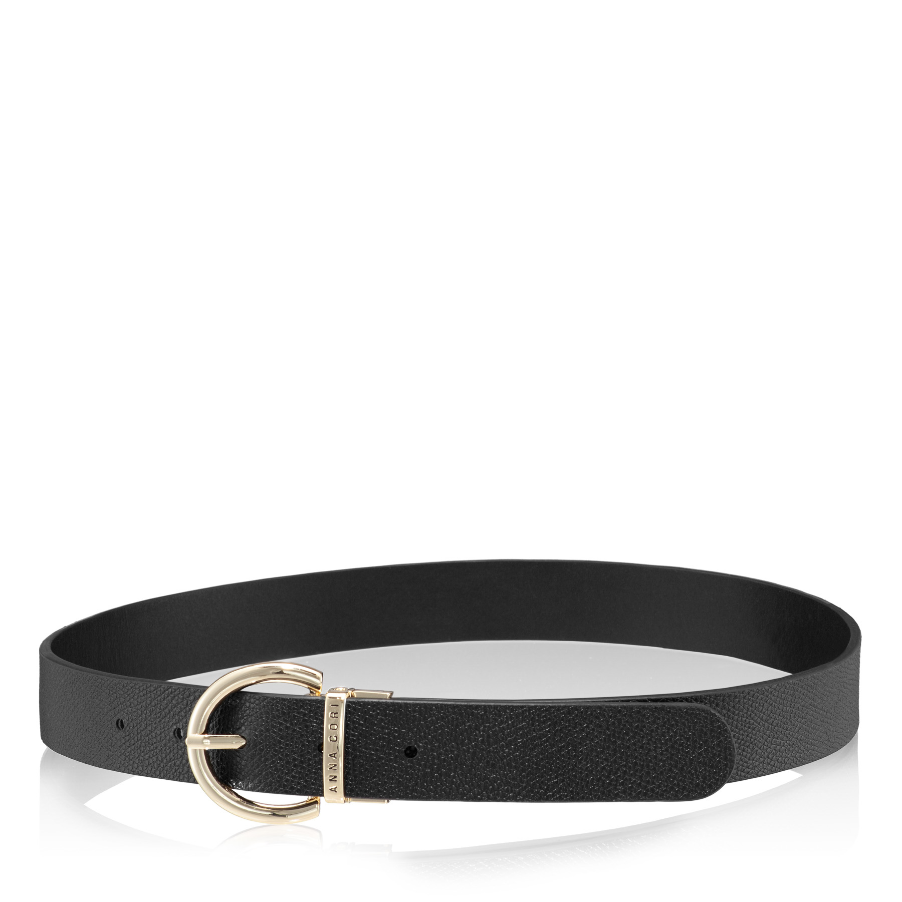 76 women's belt Bottalato+Vitello Black