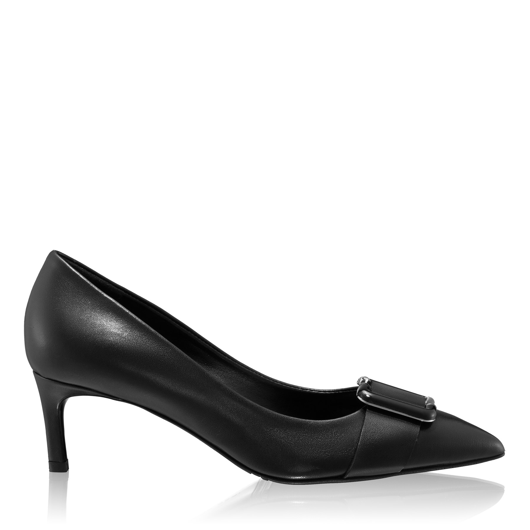 High-heel Leather Pumps 8225 Vitello Black