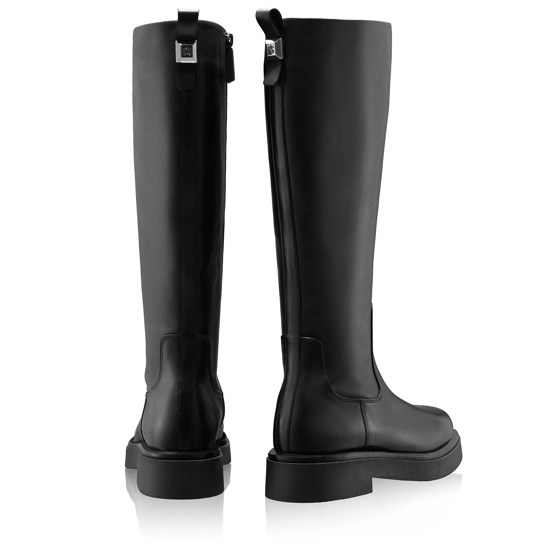Women Leather Boots 7944 Vitello Black