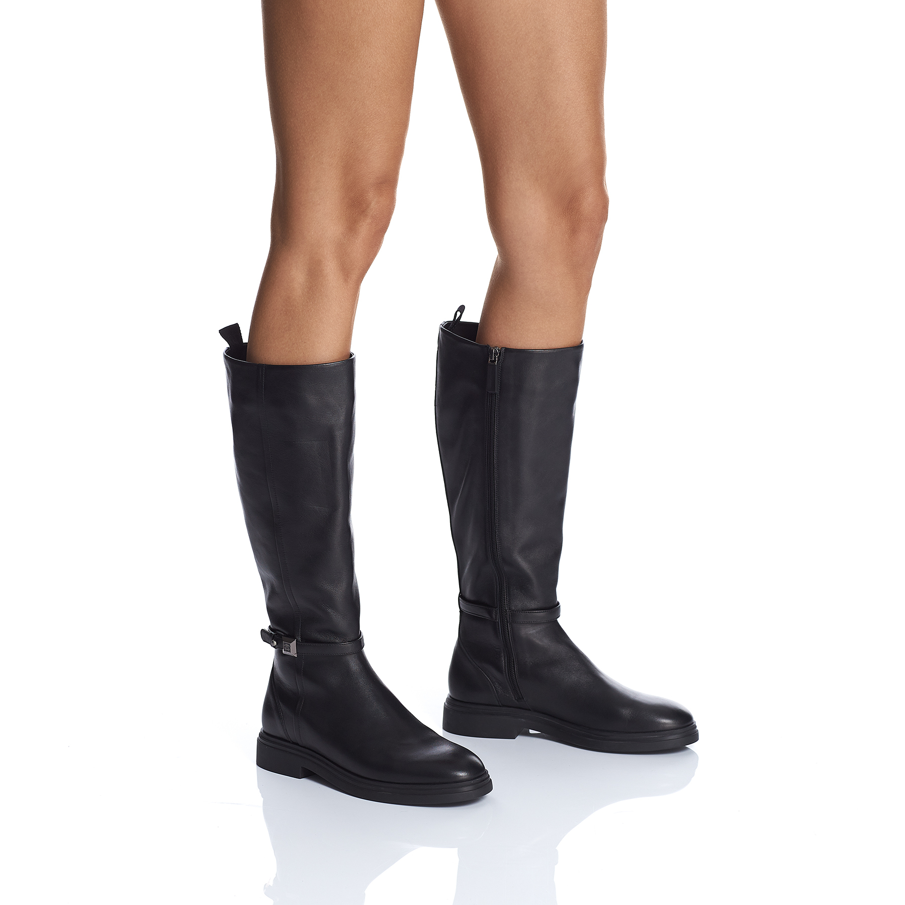 Women Leather Boots 7939 Vitello Black