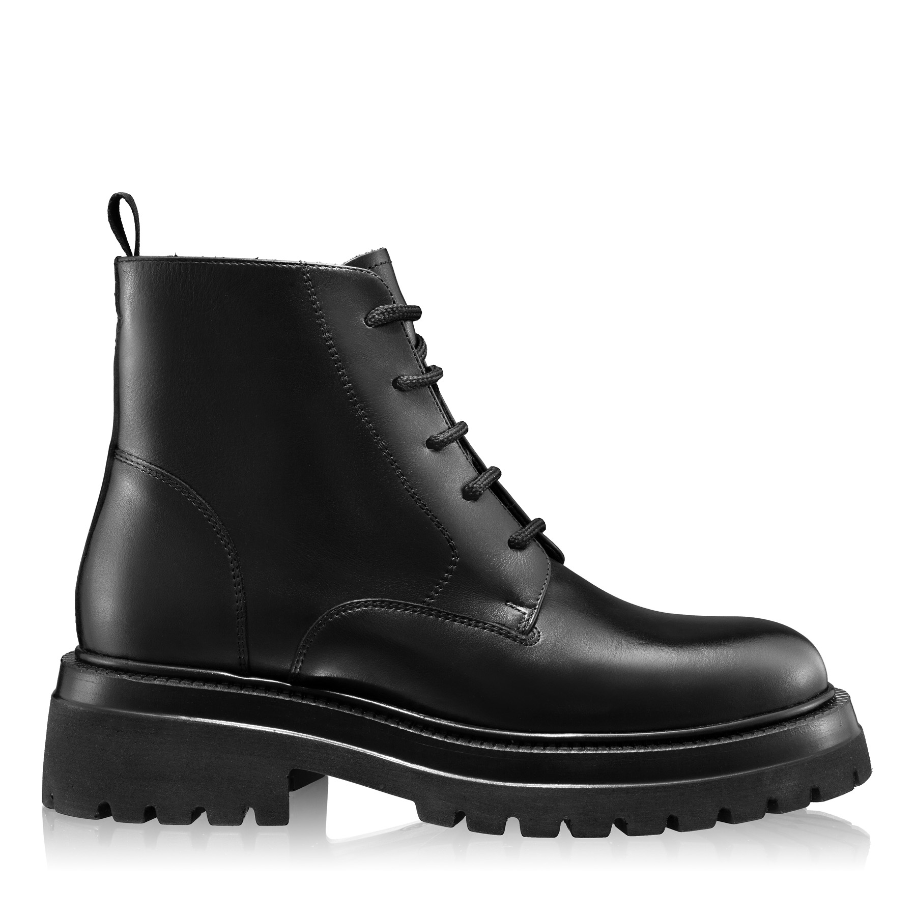 Women Leather Boots 7932 Vitello Black