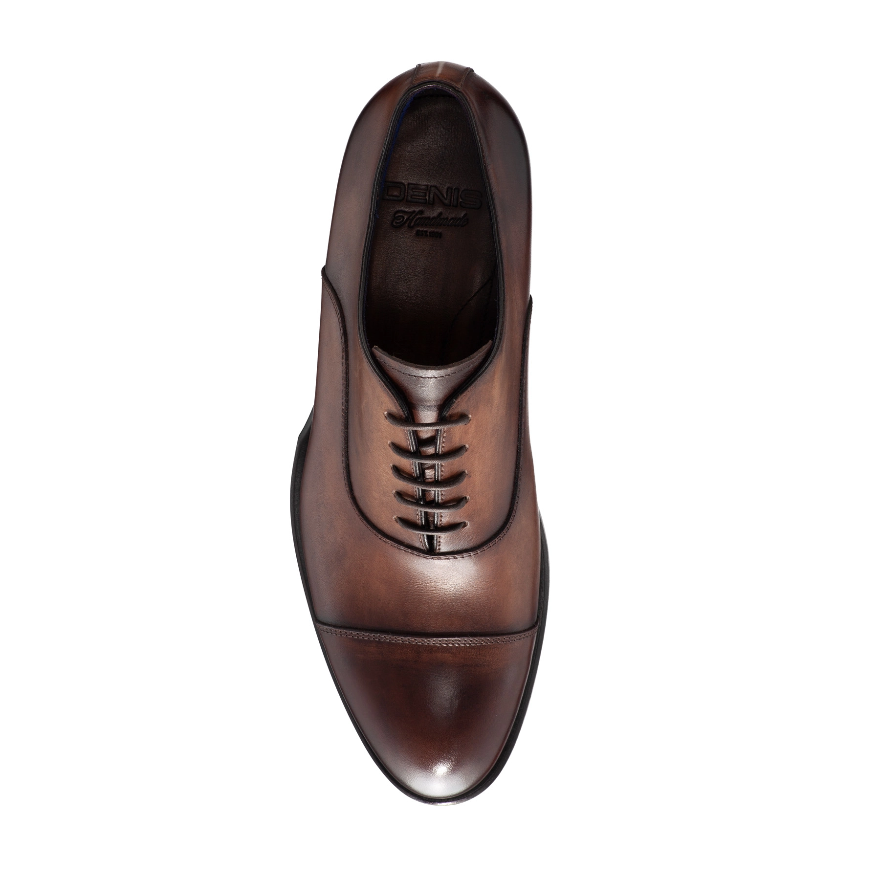 Men Handmade Elegant Shoes 7729 Vitello Brown