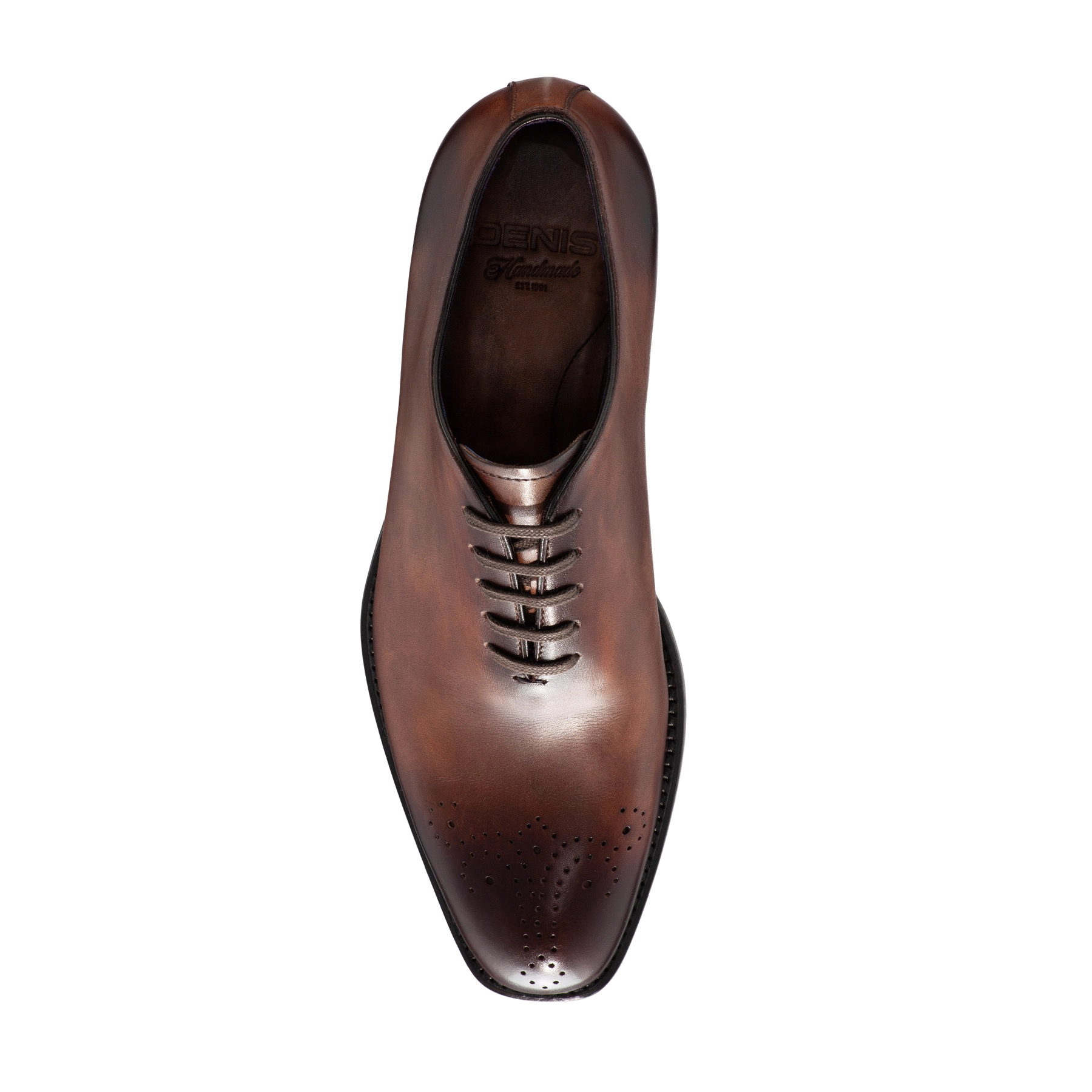 Men Handmade Elegant Shoes 7726 Vitello Brown