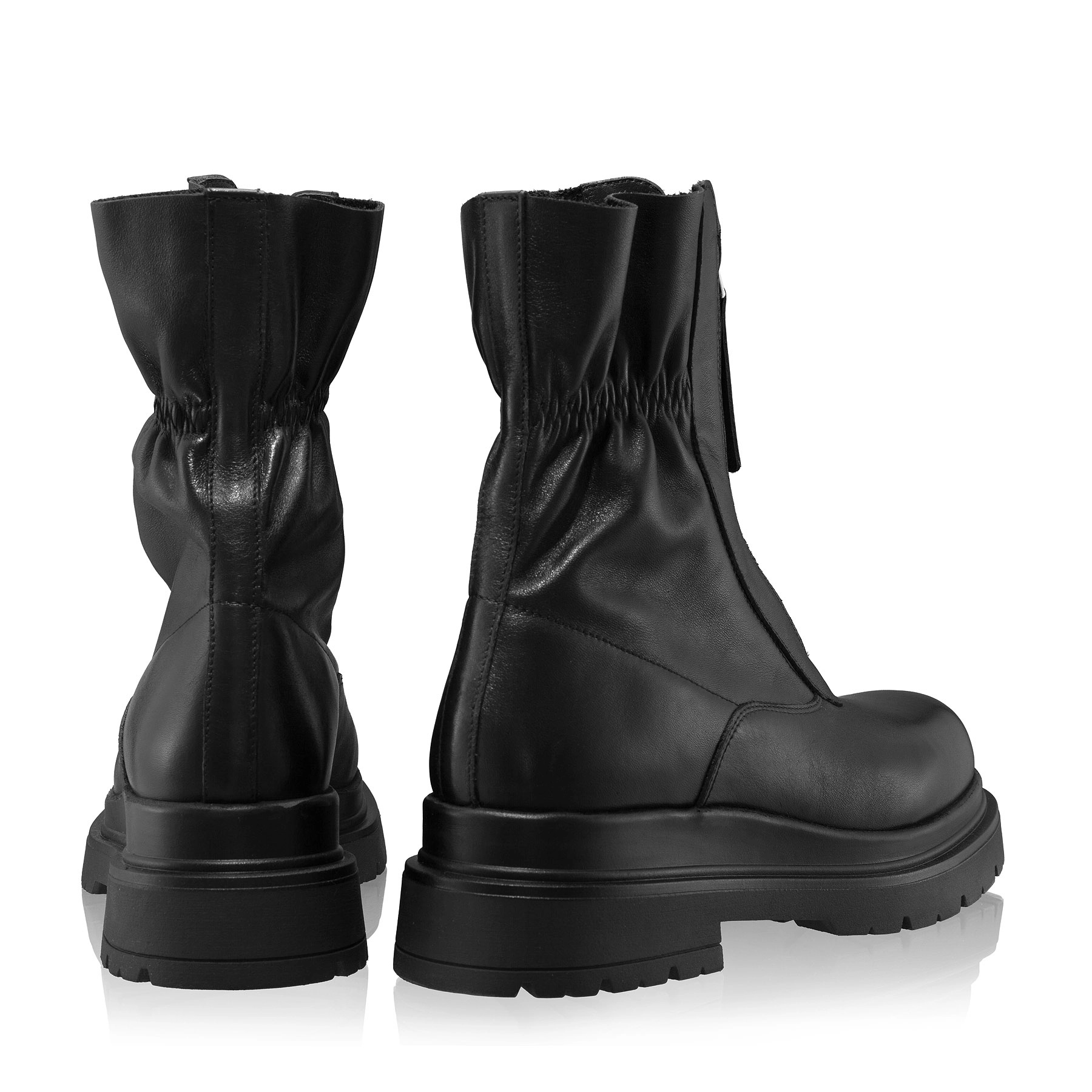 Women's  leather ankle-boots 8257 Vitello Black