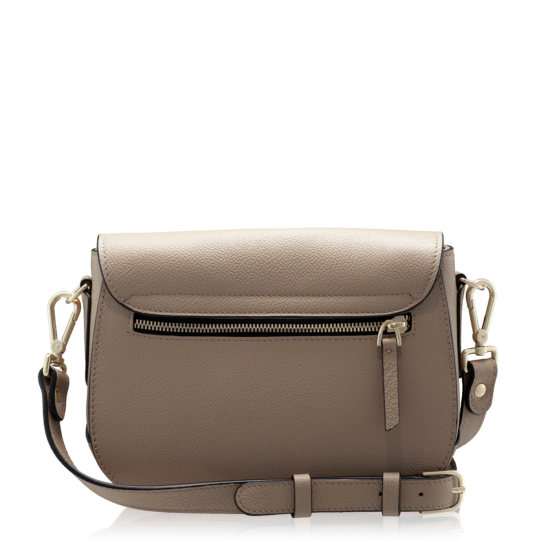 Women Leather Shoulder Bag ISRA 01 BOTTALATO TAUPE