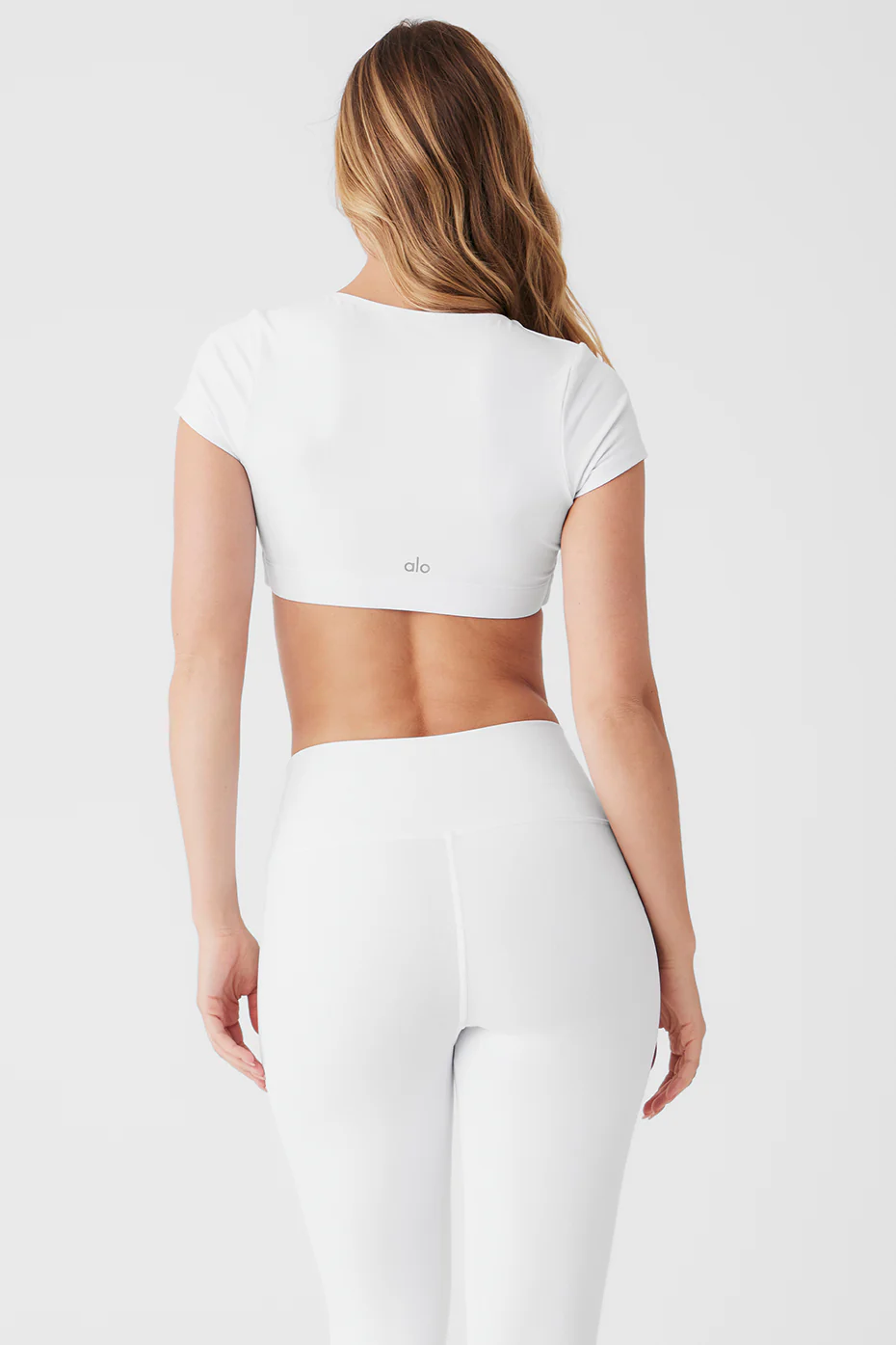 Airbrush Figure Short Sleeve Bra - White