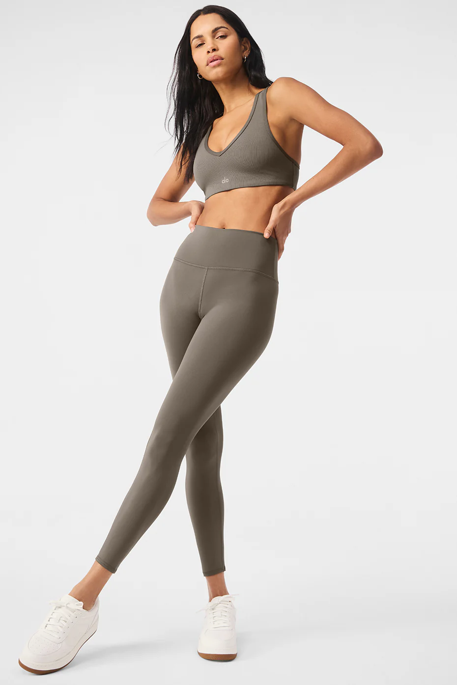 7/8 High-Waist Airlift Legging - Olive Tree