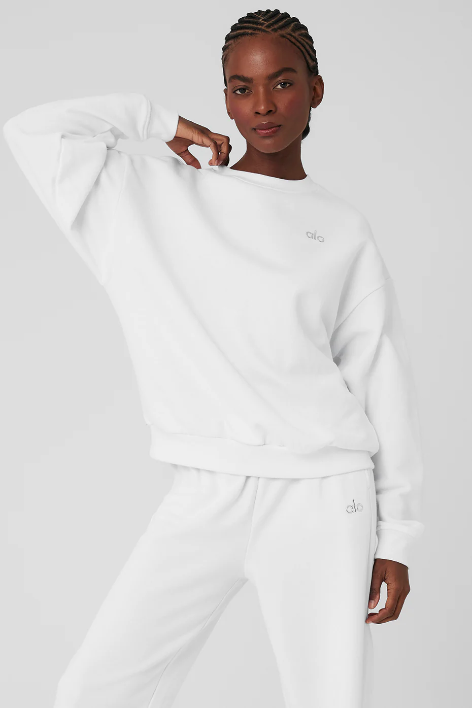 Accolade Crew Neck Pullover - White