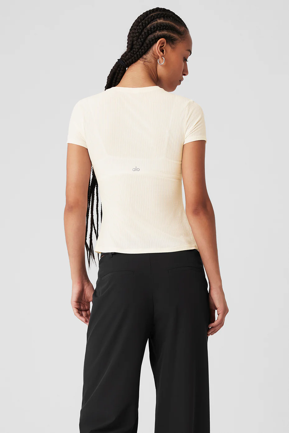 Ribbed Sea Coast Tee - Ivory
