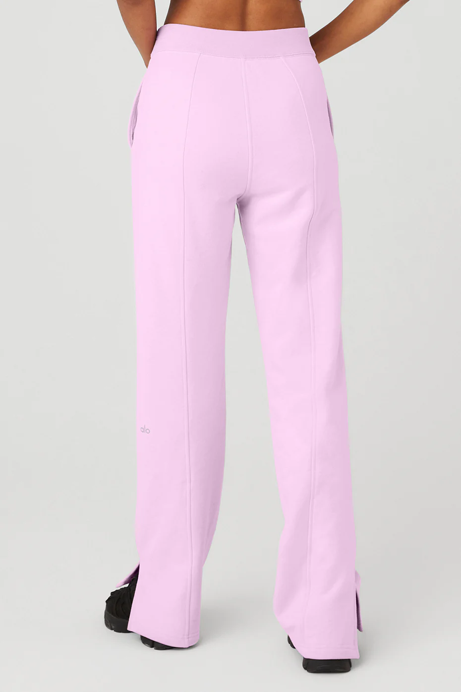 High-Waist Free Time Straight Leg Sweatpant - Sugarplum Pink