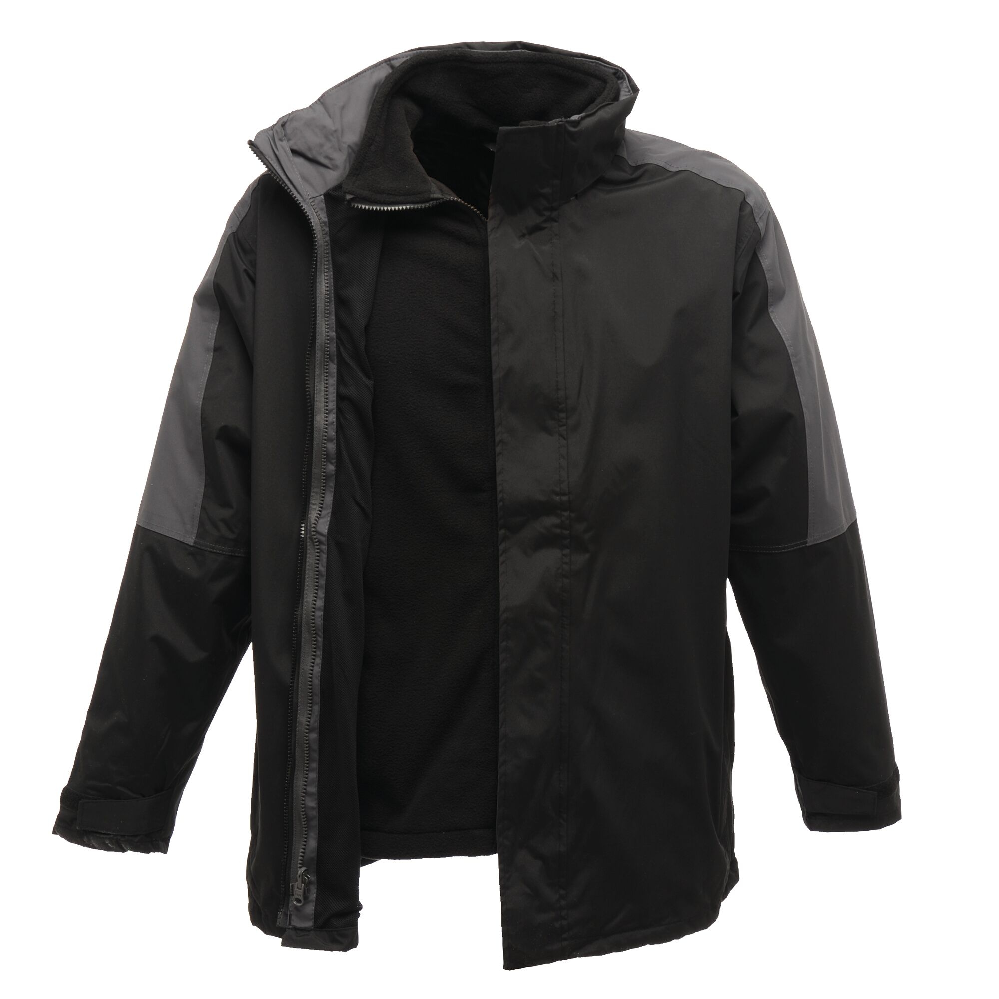 Men's Defender III Waterproof 3 In 1 Jacket | Black Seal Grey
