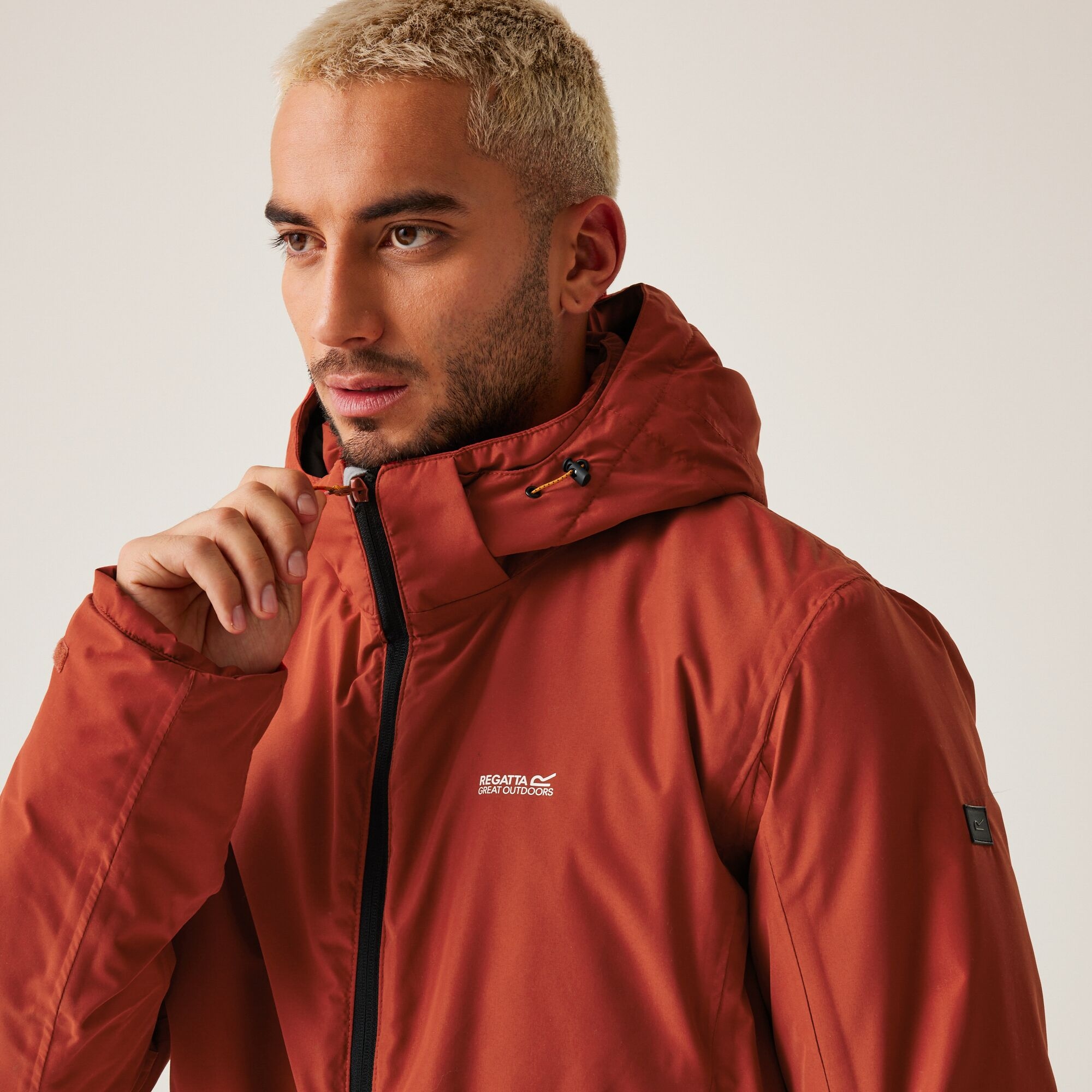 Men's Frelton Waterproof Insulated Jacket | Red Ochre Black