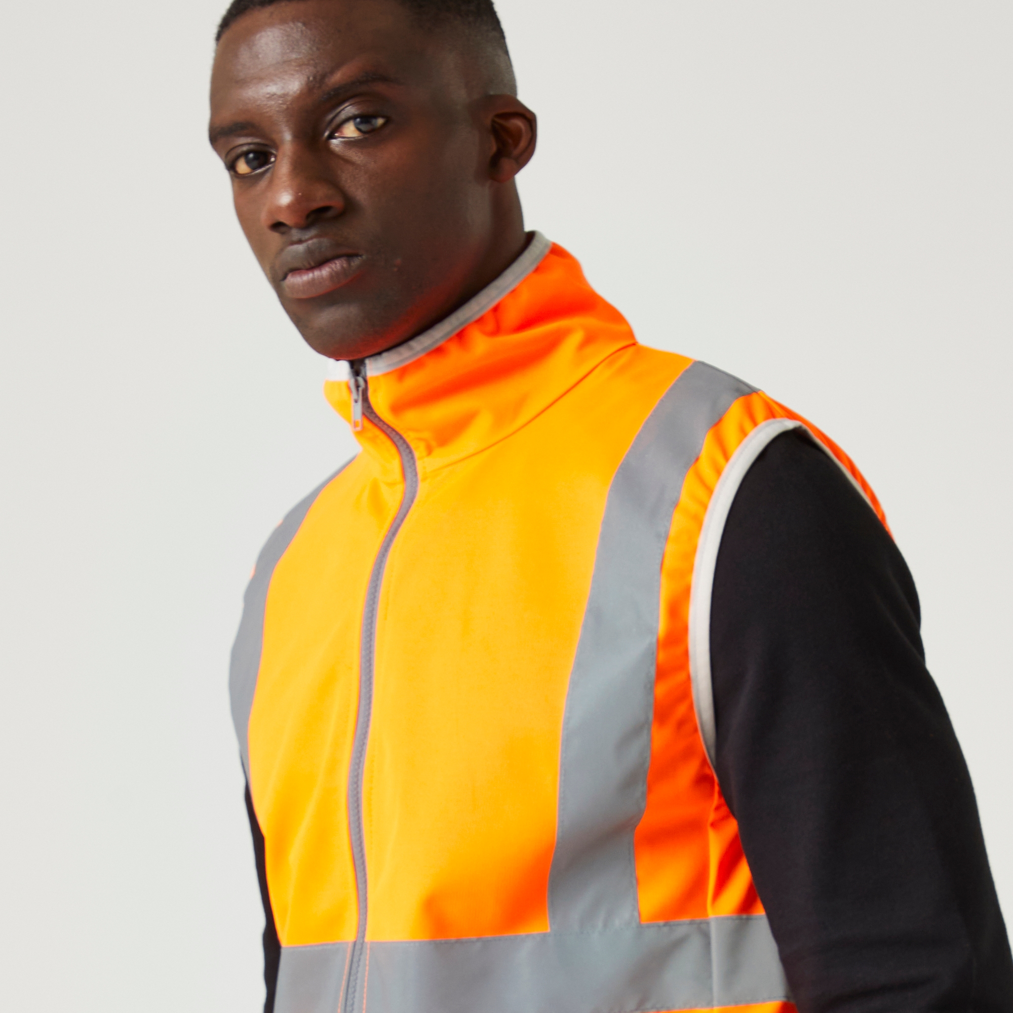 Men's Pro HI-VIS Full Zip Gilet | Orange