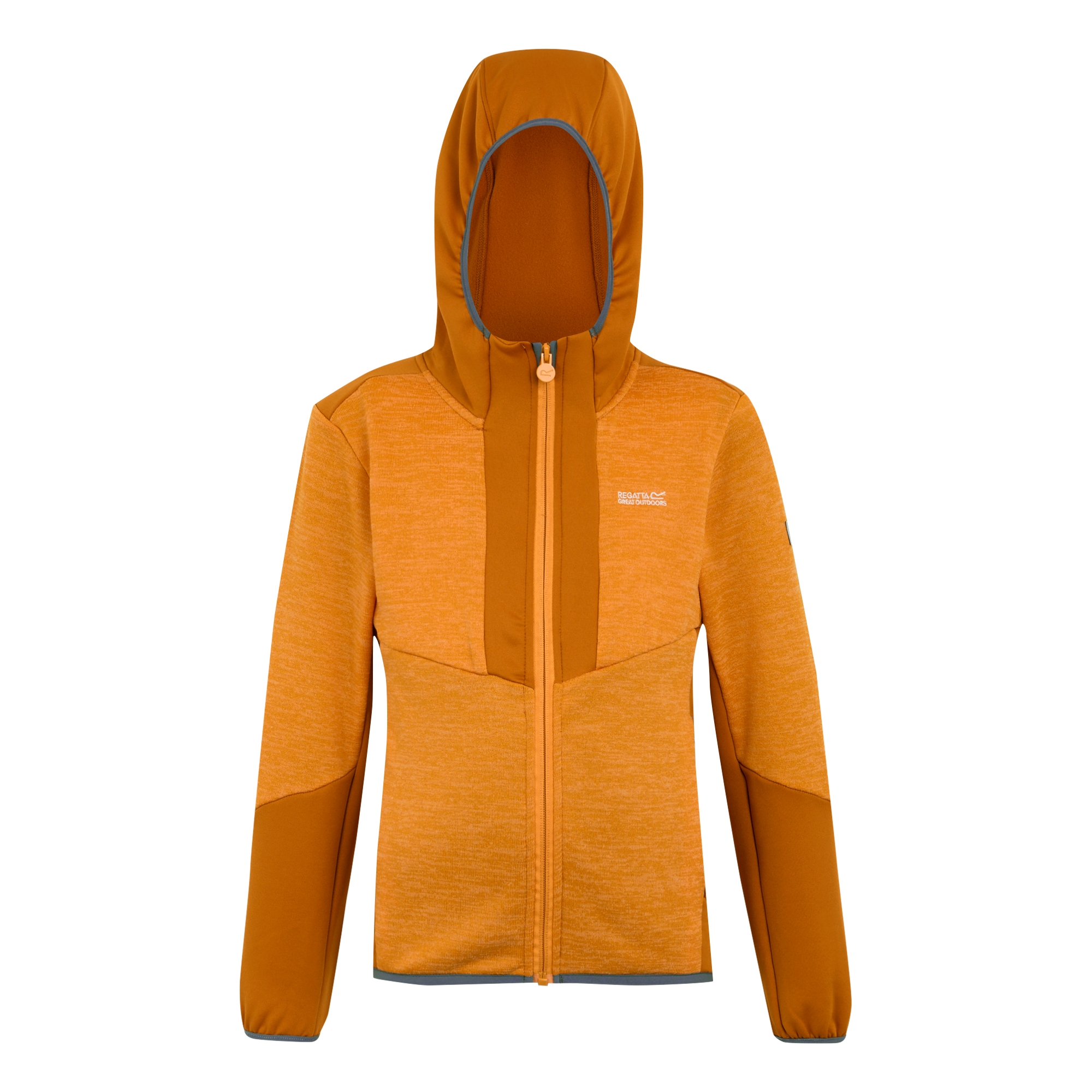 Kids' Dissolver X Full Zip Fleece | Bright Marigold Fox Stormy Weather